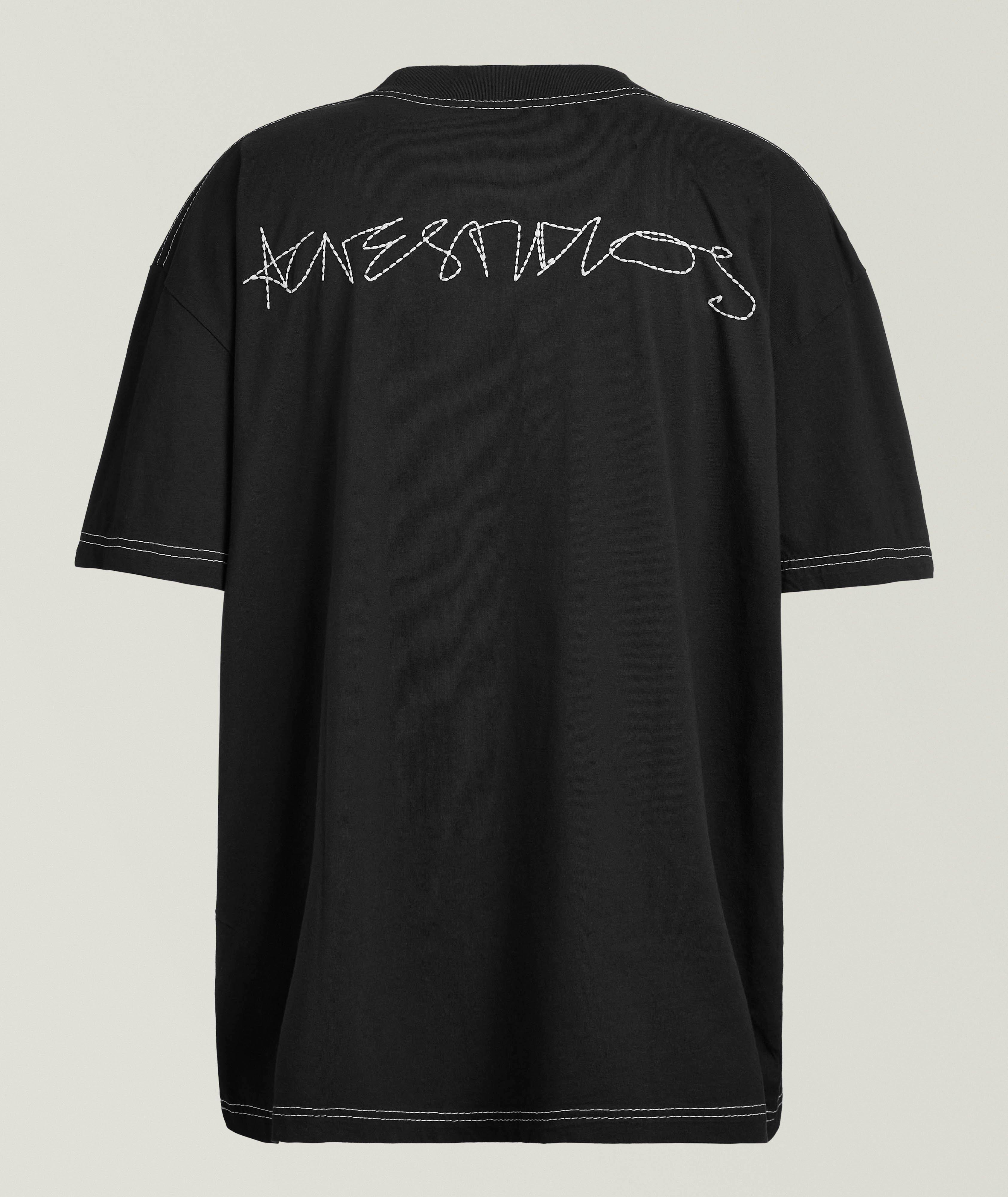 T-shirt brodé délavé image 1