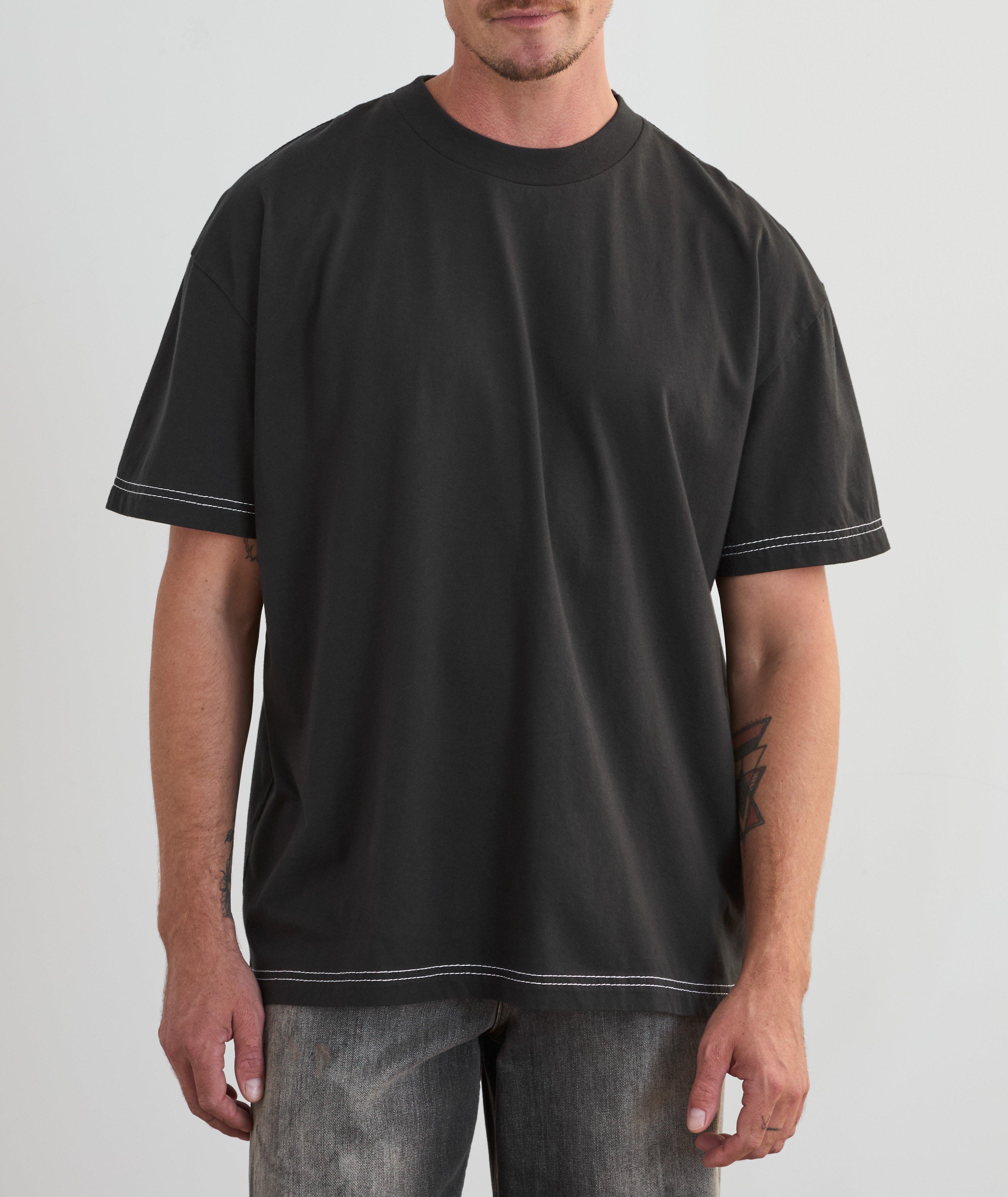 T-shirt brodé délavé image 2