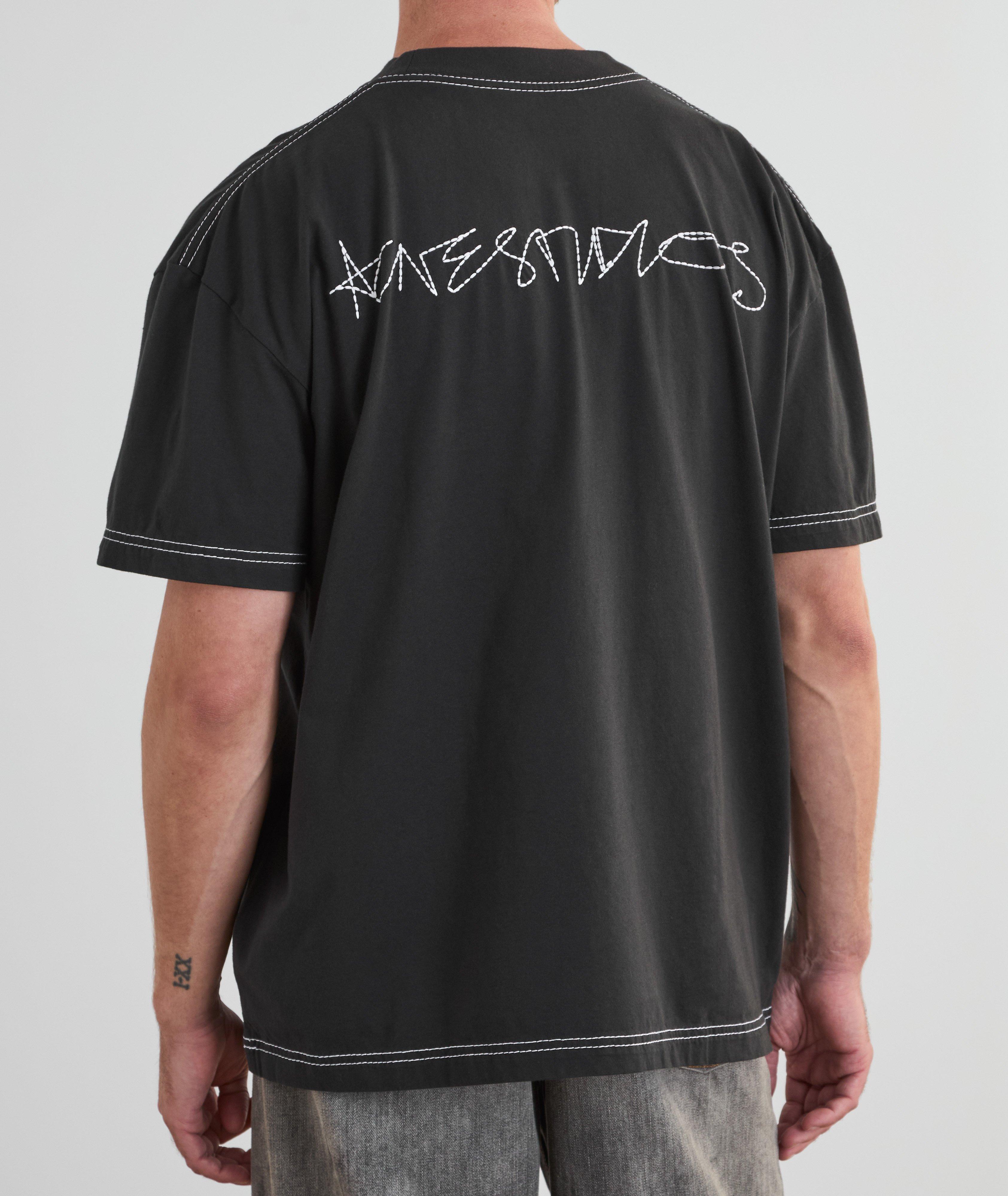 T-shirt brodé délavé image 3
