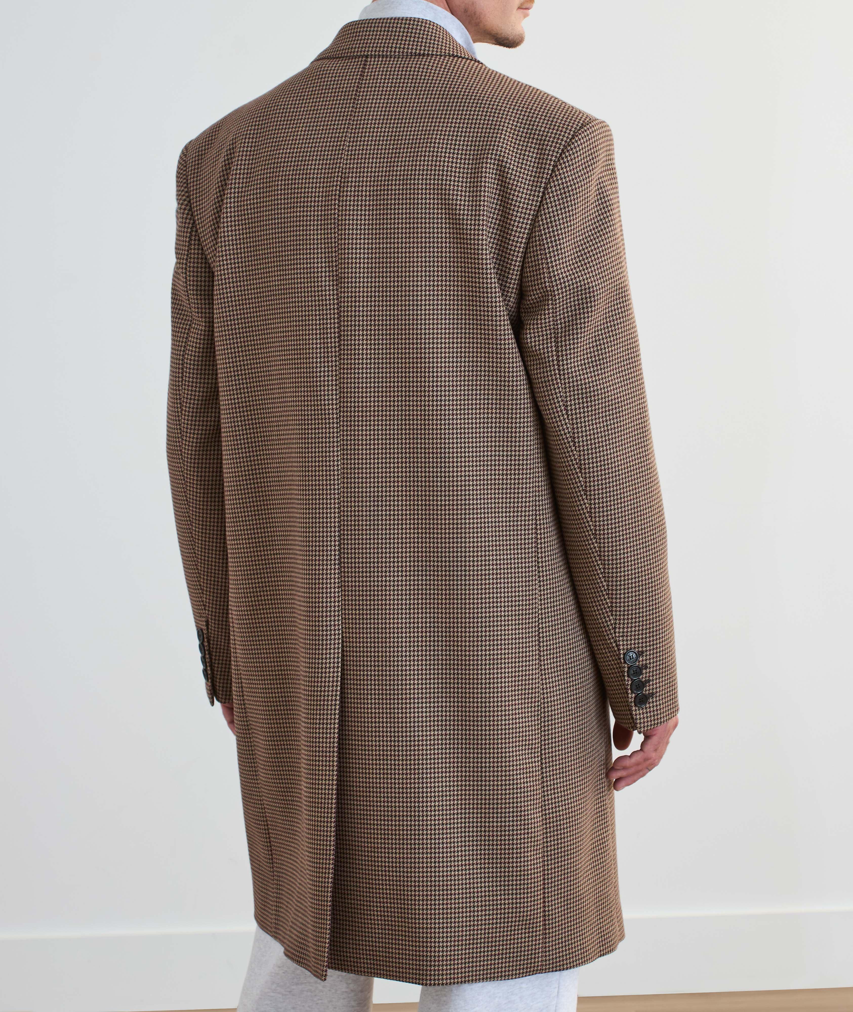 Manteau en laine à motif pied-de-poule image 2