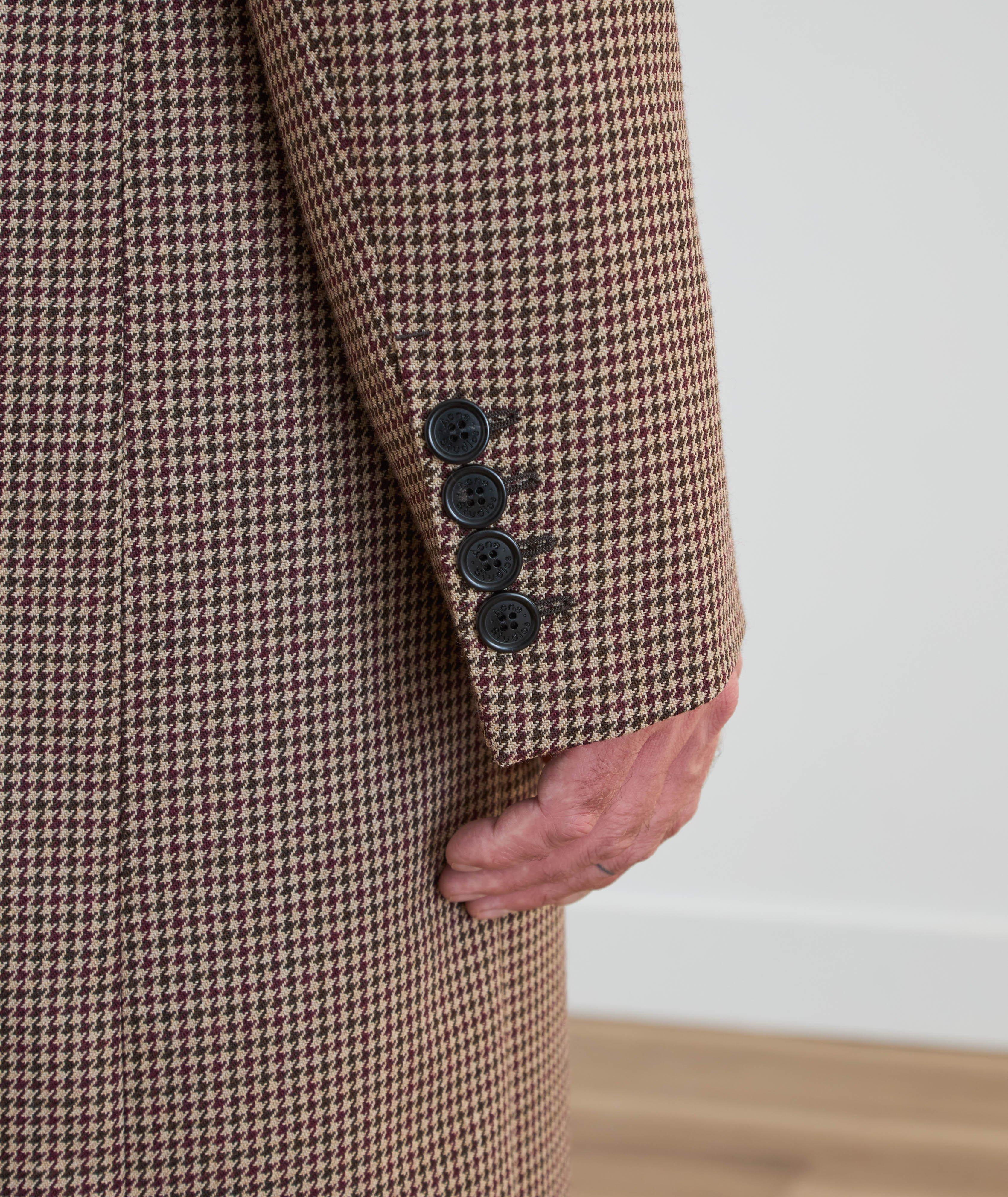 Manteau en laine à motif pied-de-poule image 4