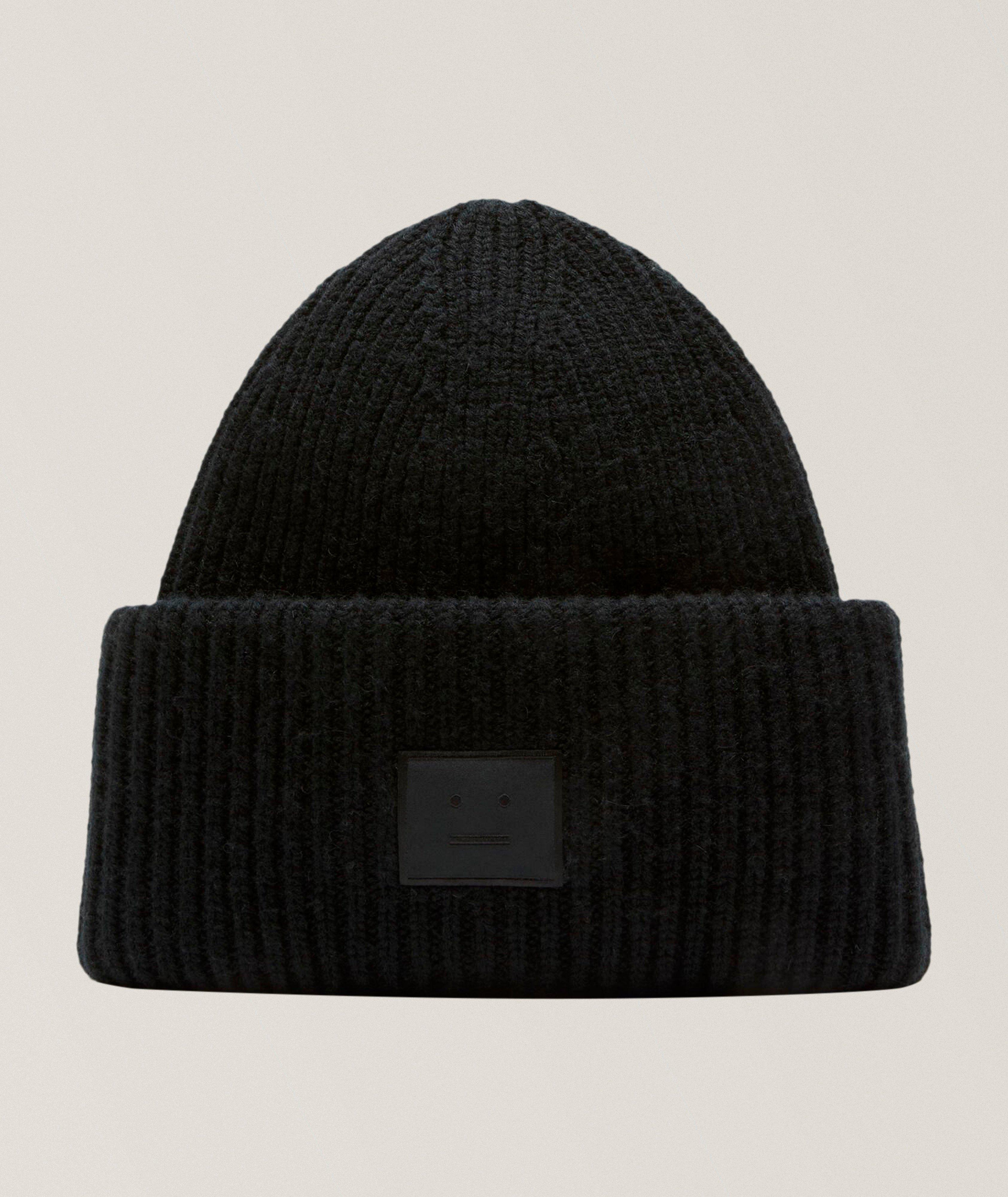 Tuque à logo Face en laine mélangée côtelée image 0