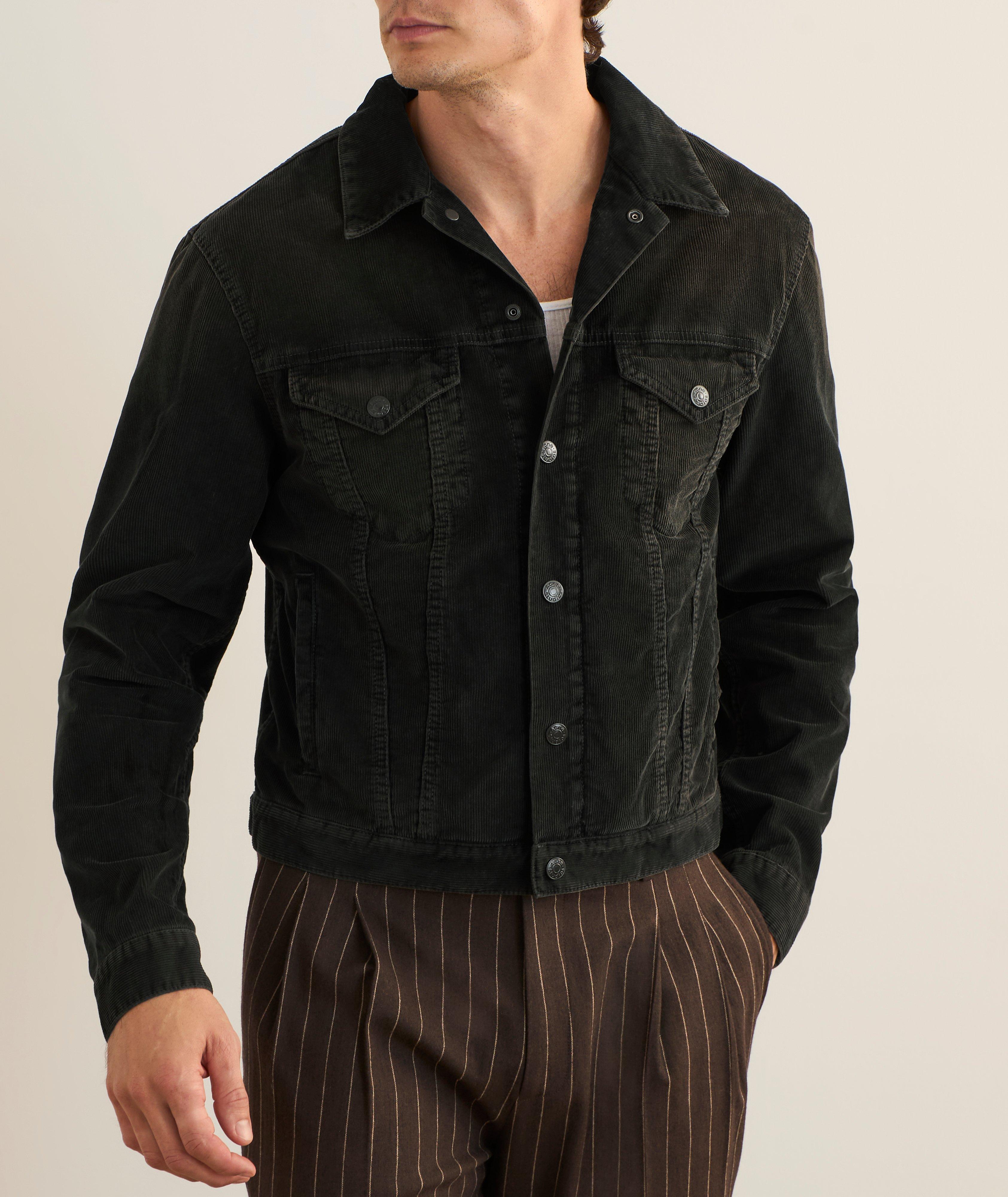 Veste vintage en velours côtelé délavé image 1