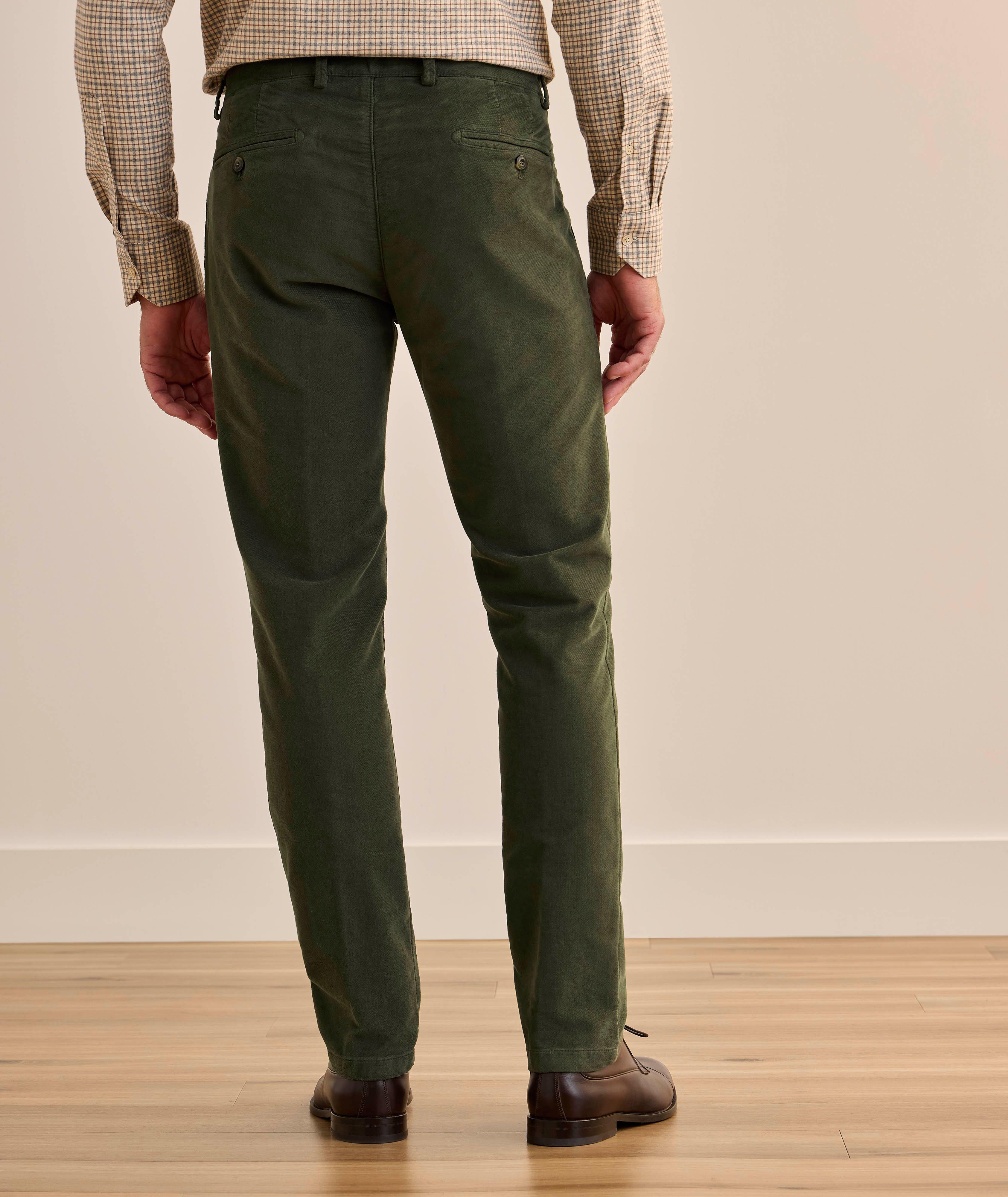 Slim-Fit Stretch Brushed Cotton Pants image 2