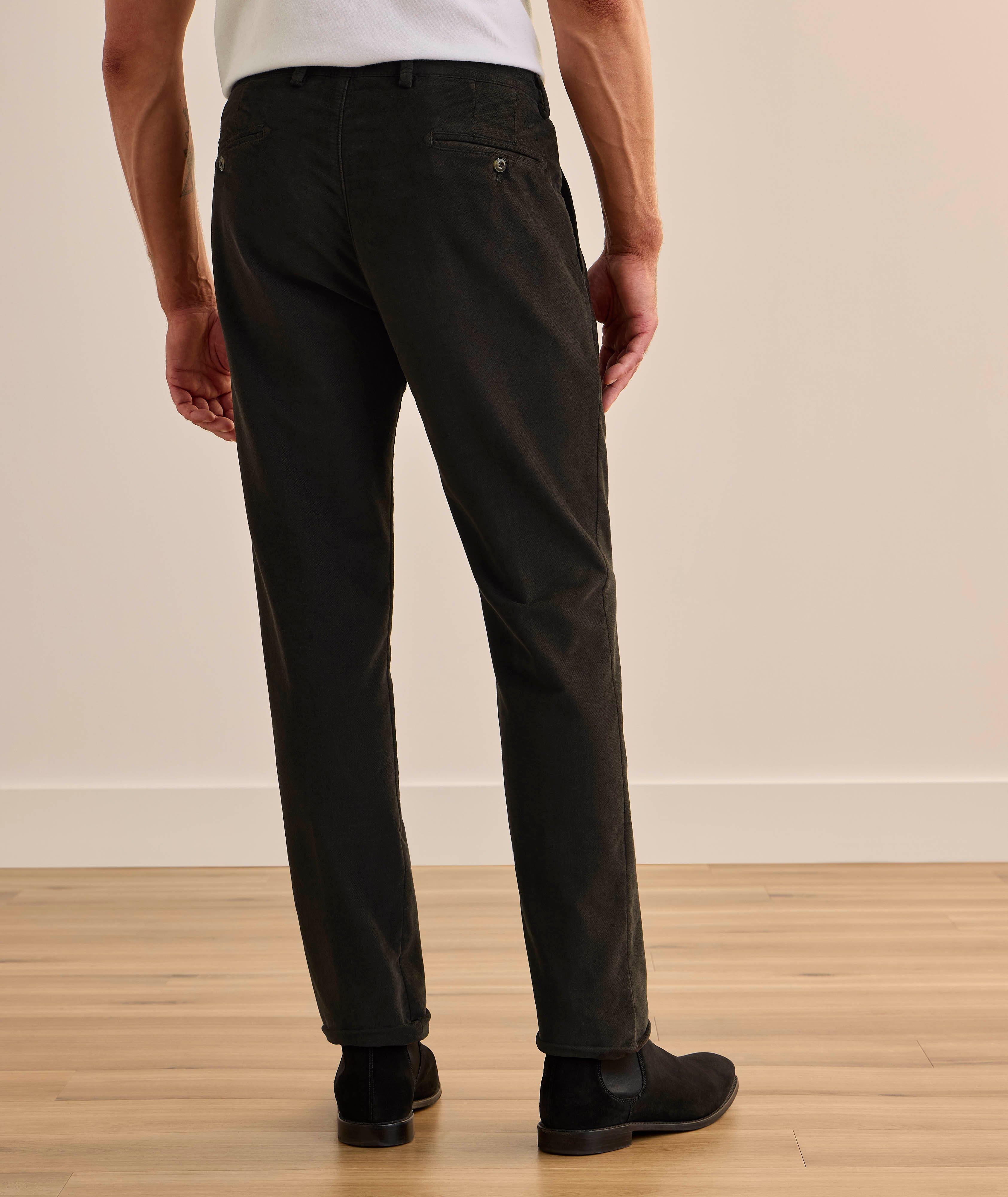 Pantalon slim en coton brossé extensible image 2