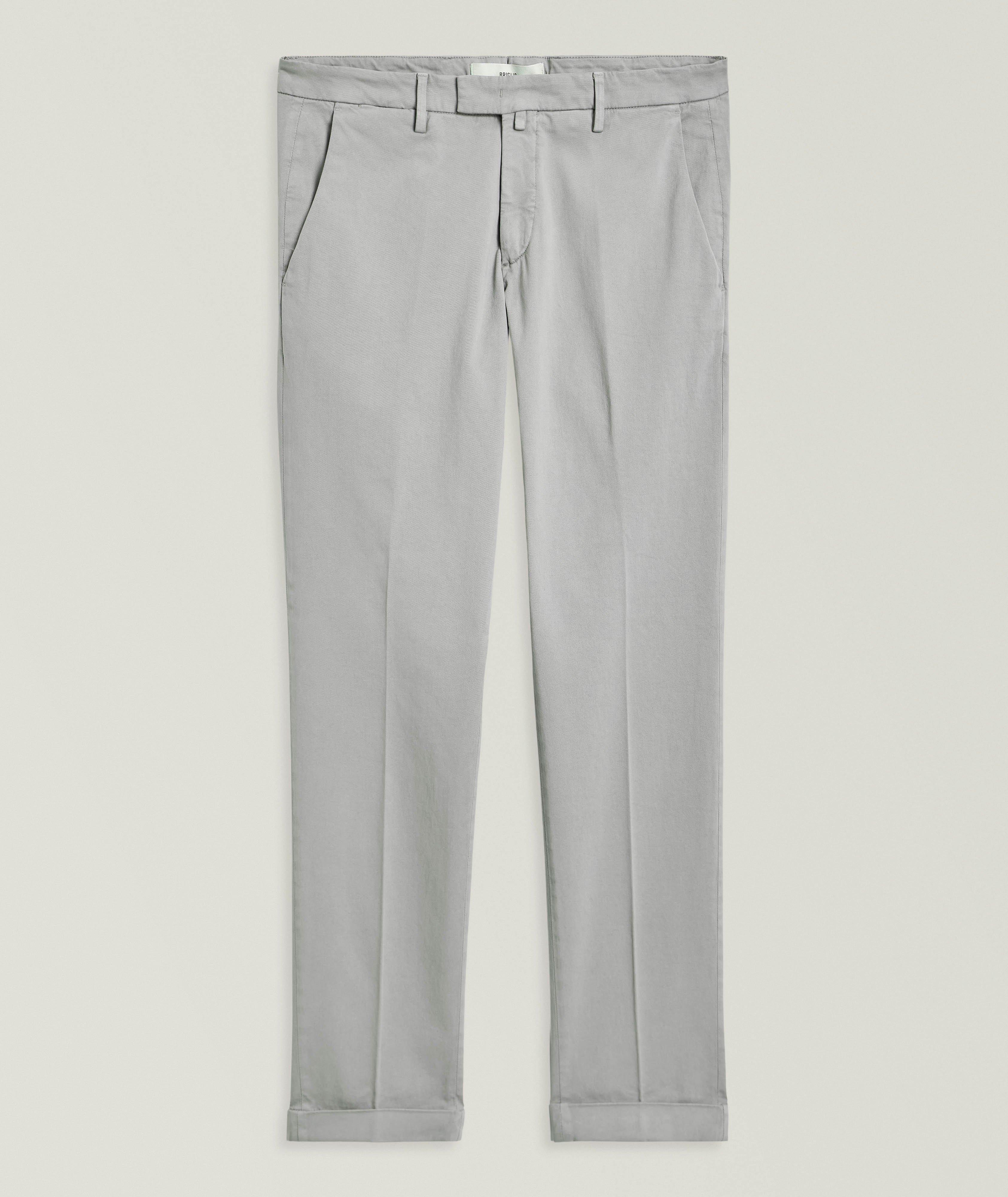 Chino ajusté en coton stretch image 0