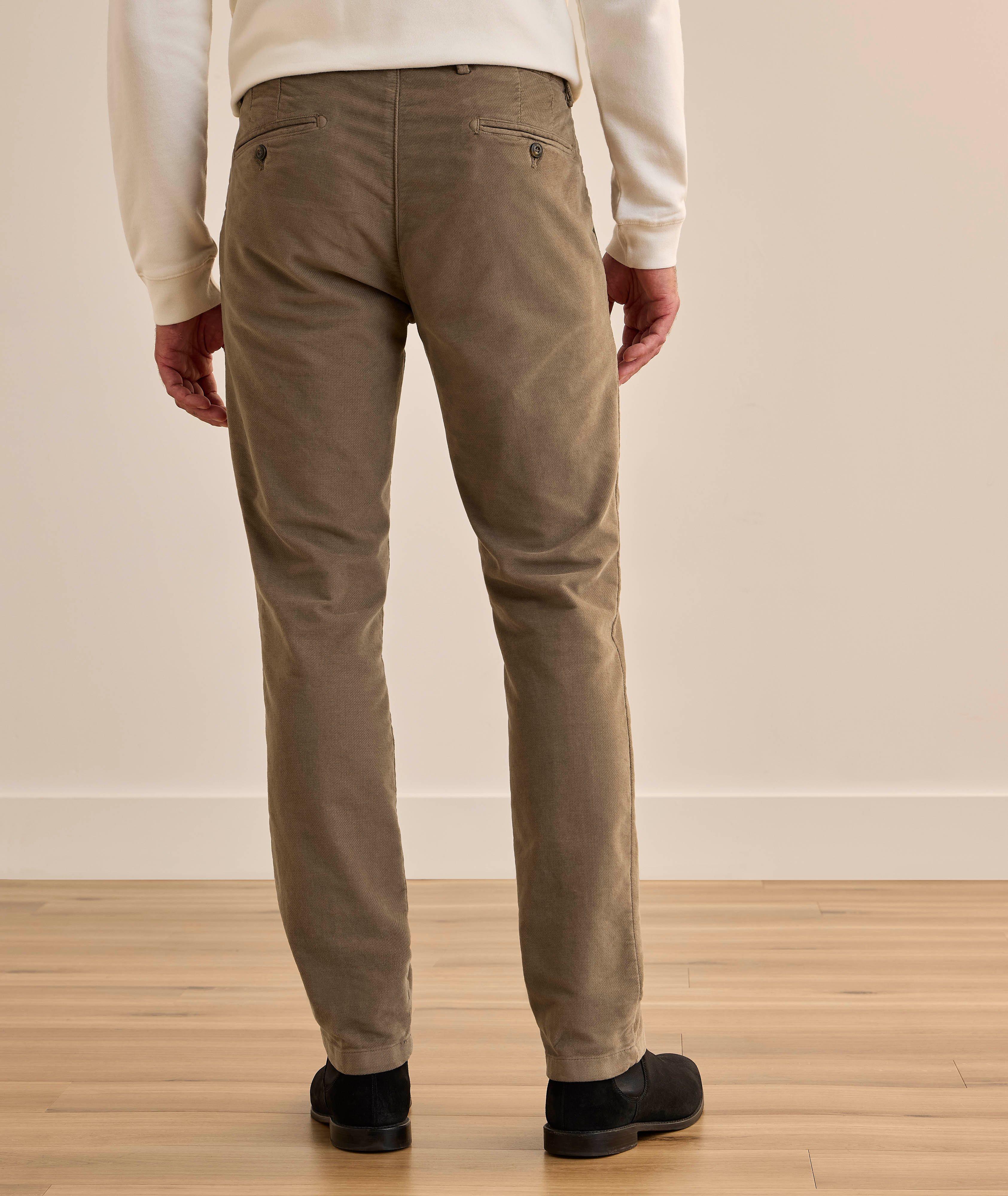 Pantalon slim en coton brossé extensible image 2