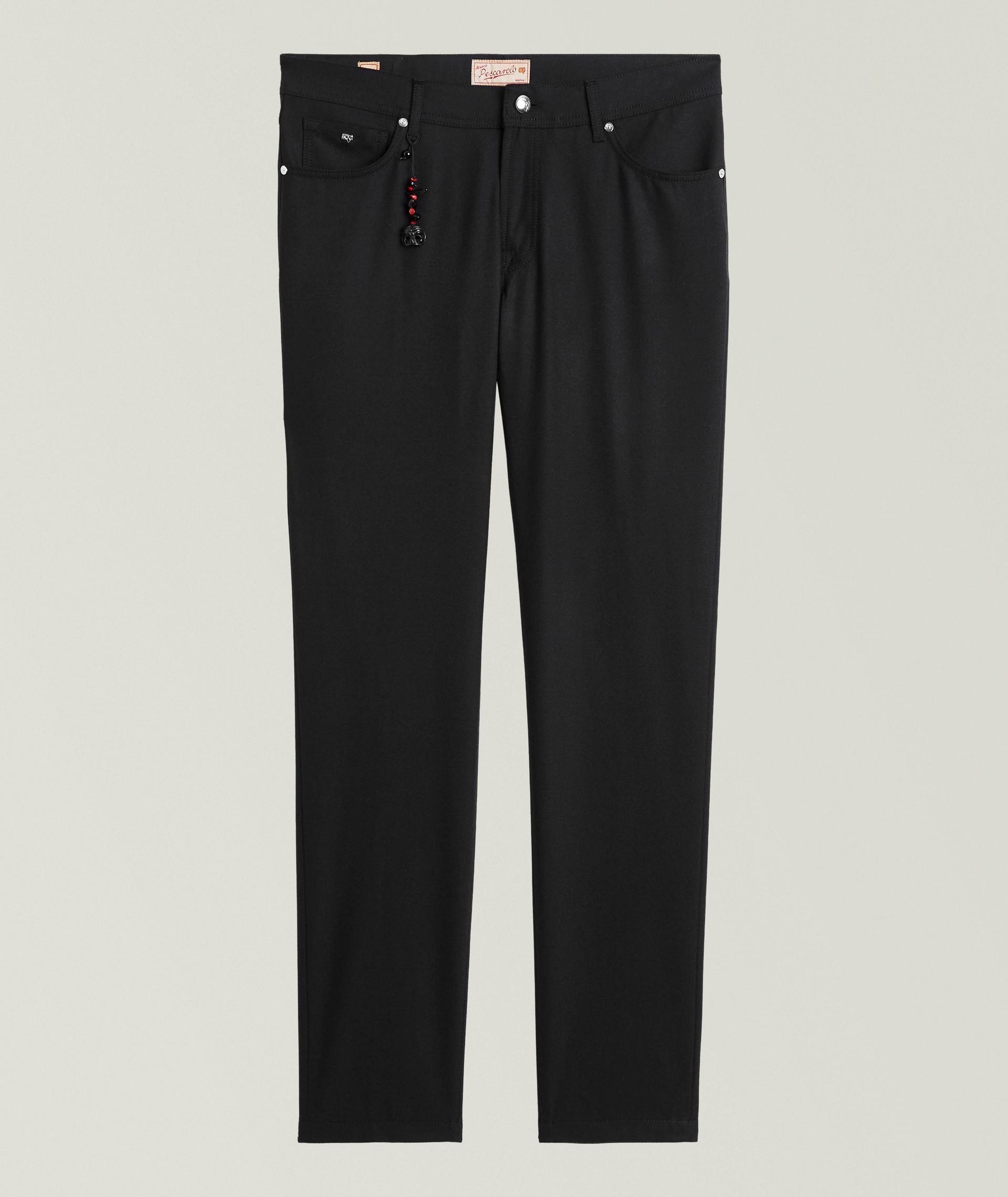 Stretch-Cashmere Five-Pocket Pants image 0