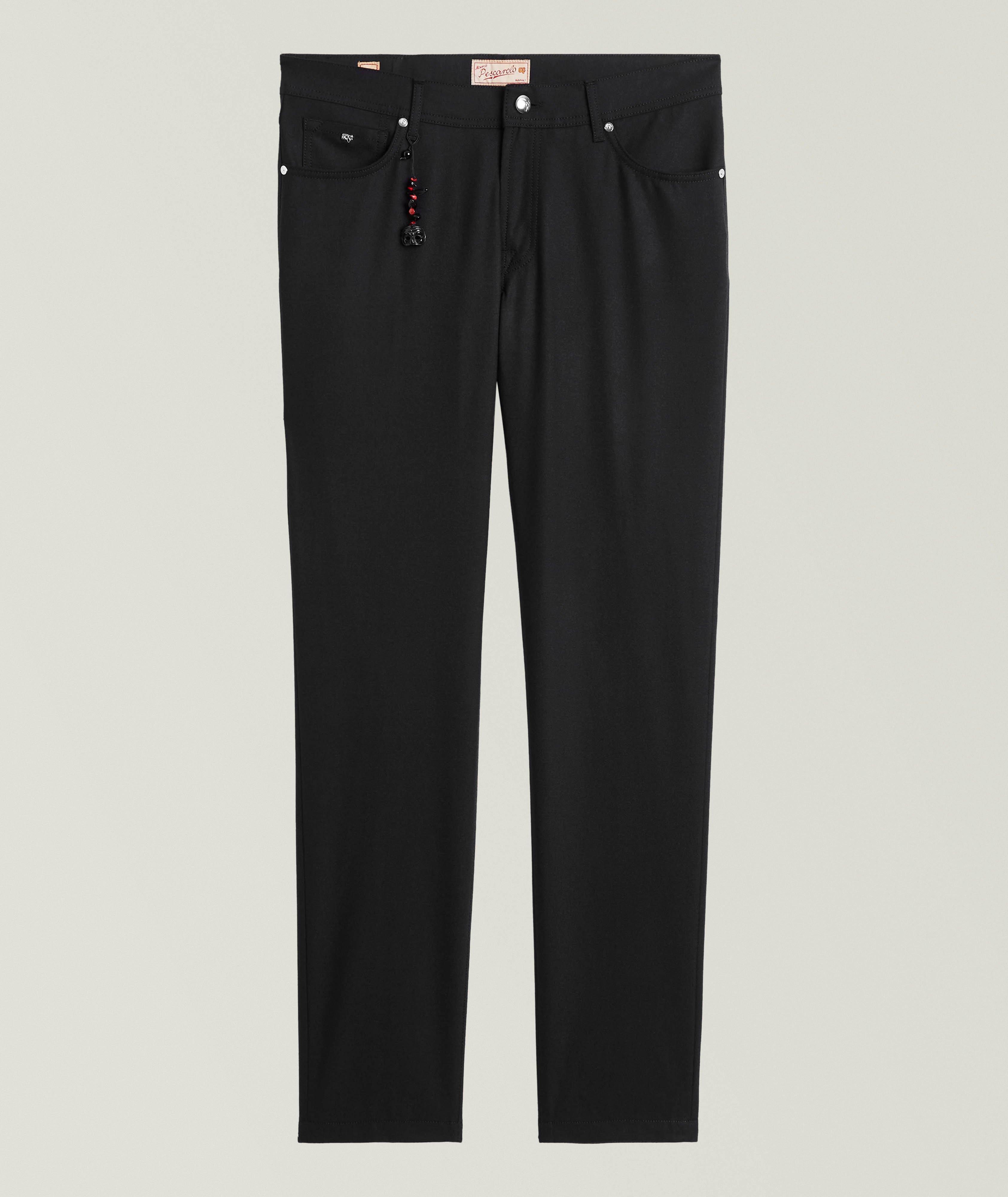Stretch-Cashmere Five-Pocket Pants image 0