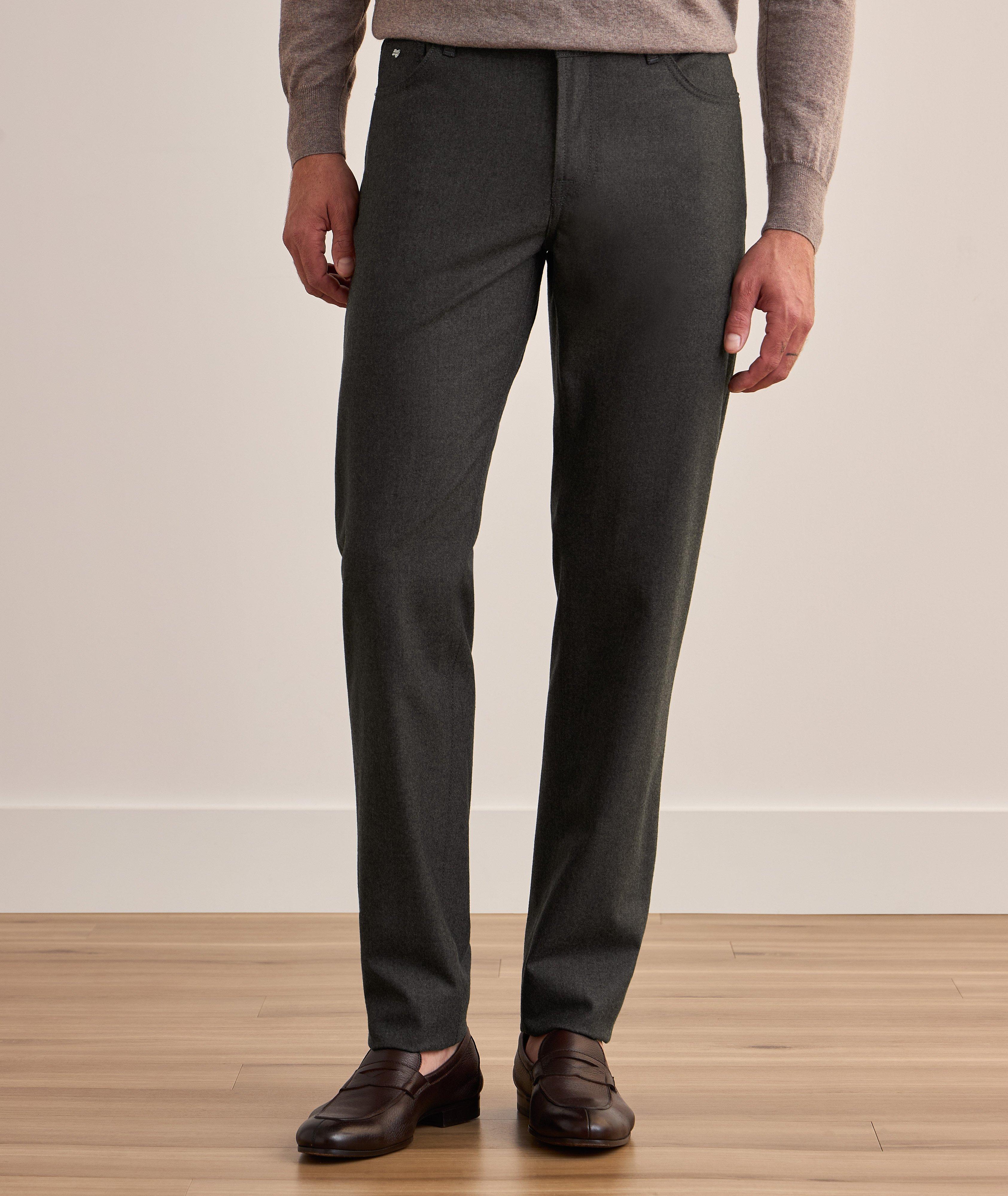 Pantalon en cachemire extensible image 1