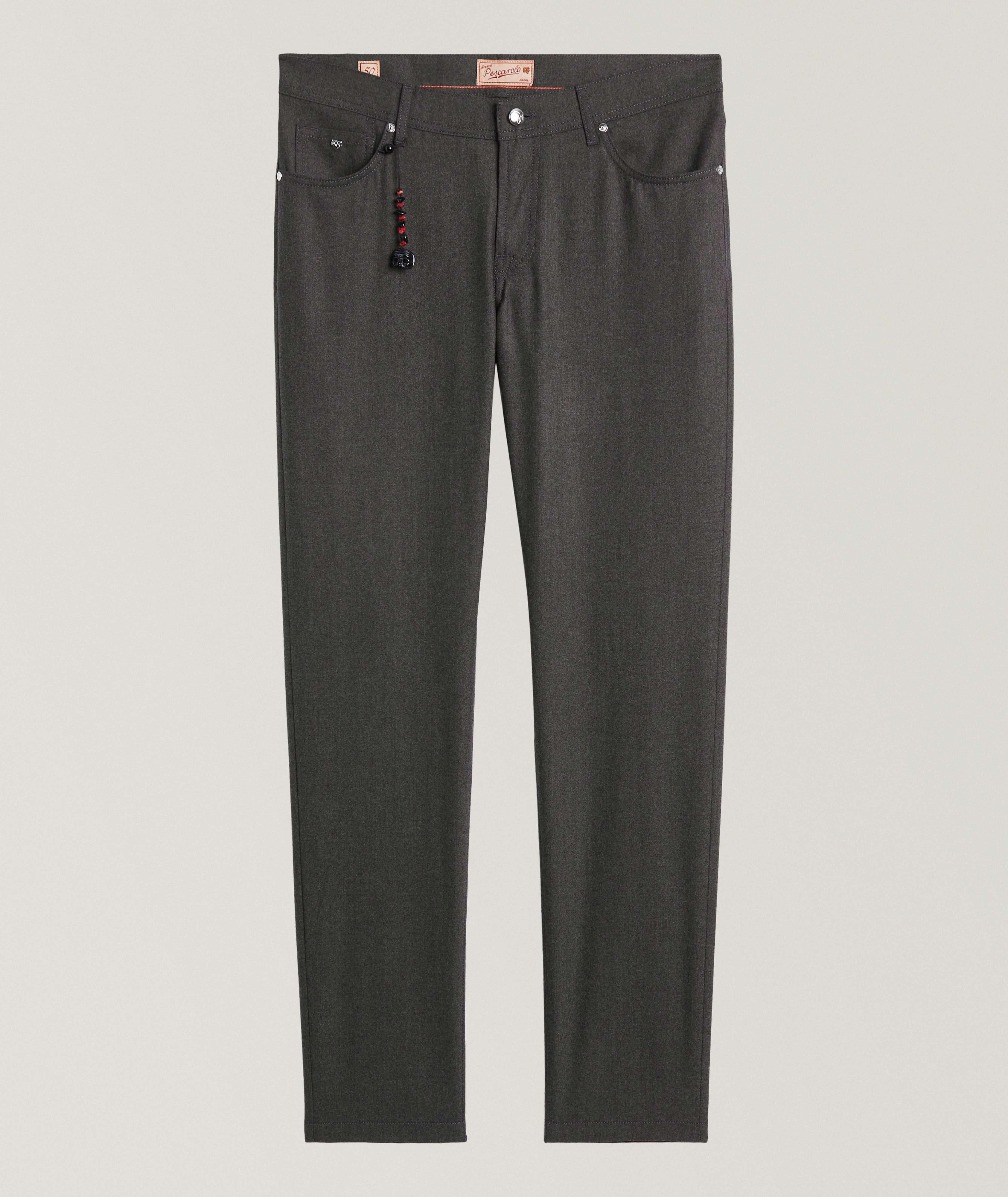 Pantalon en cachemire extensible image 0