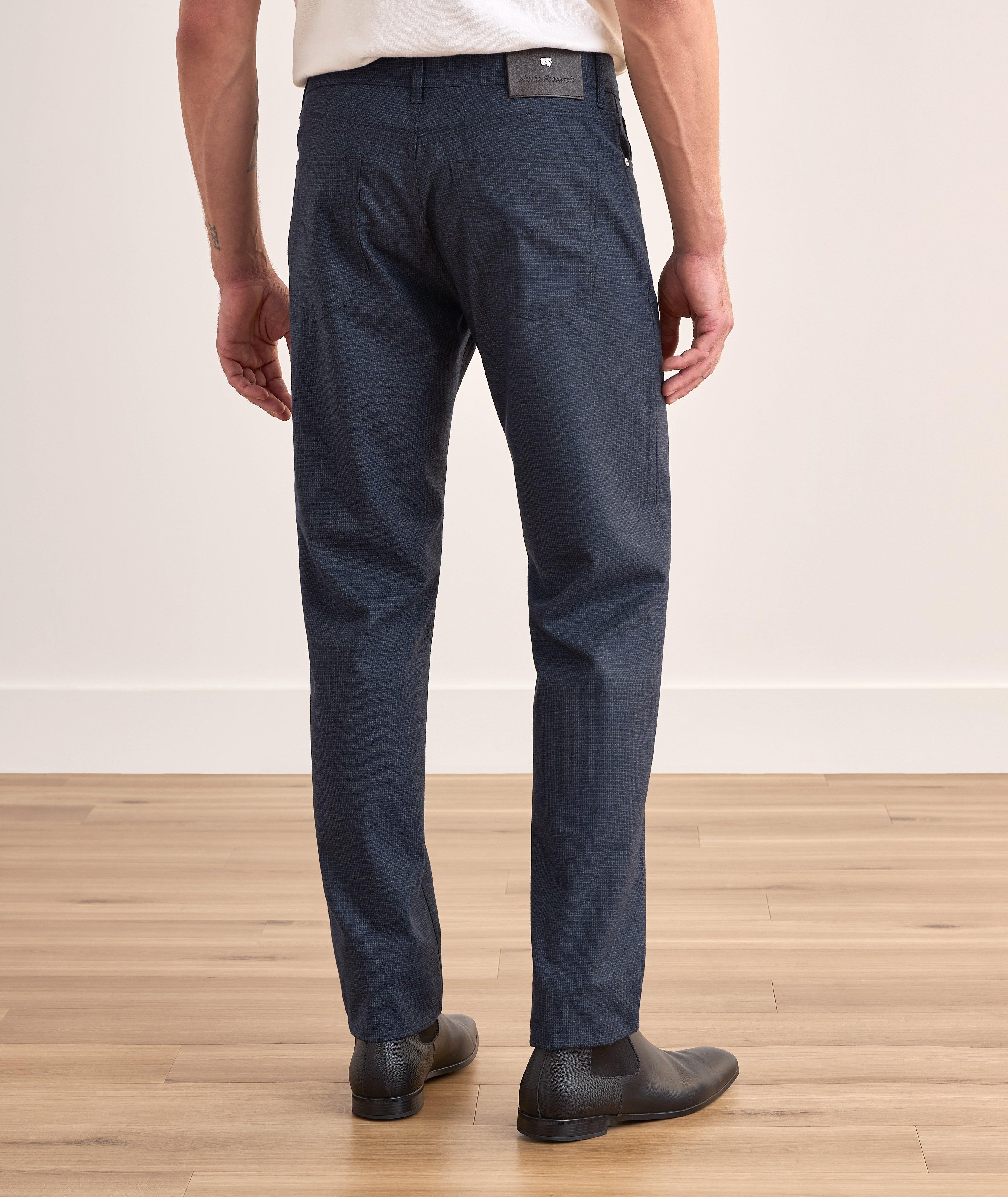 Mini-Check Stretch-Cashmere Pants image 2