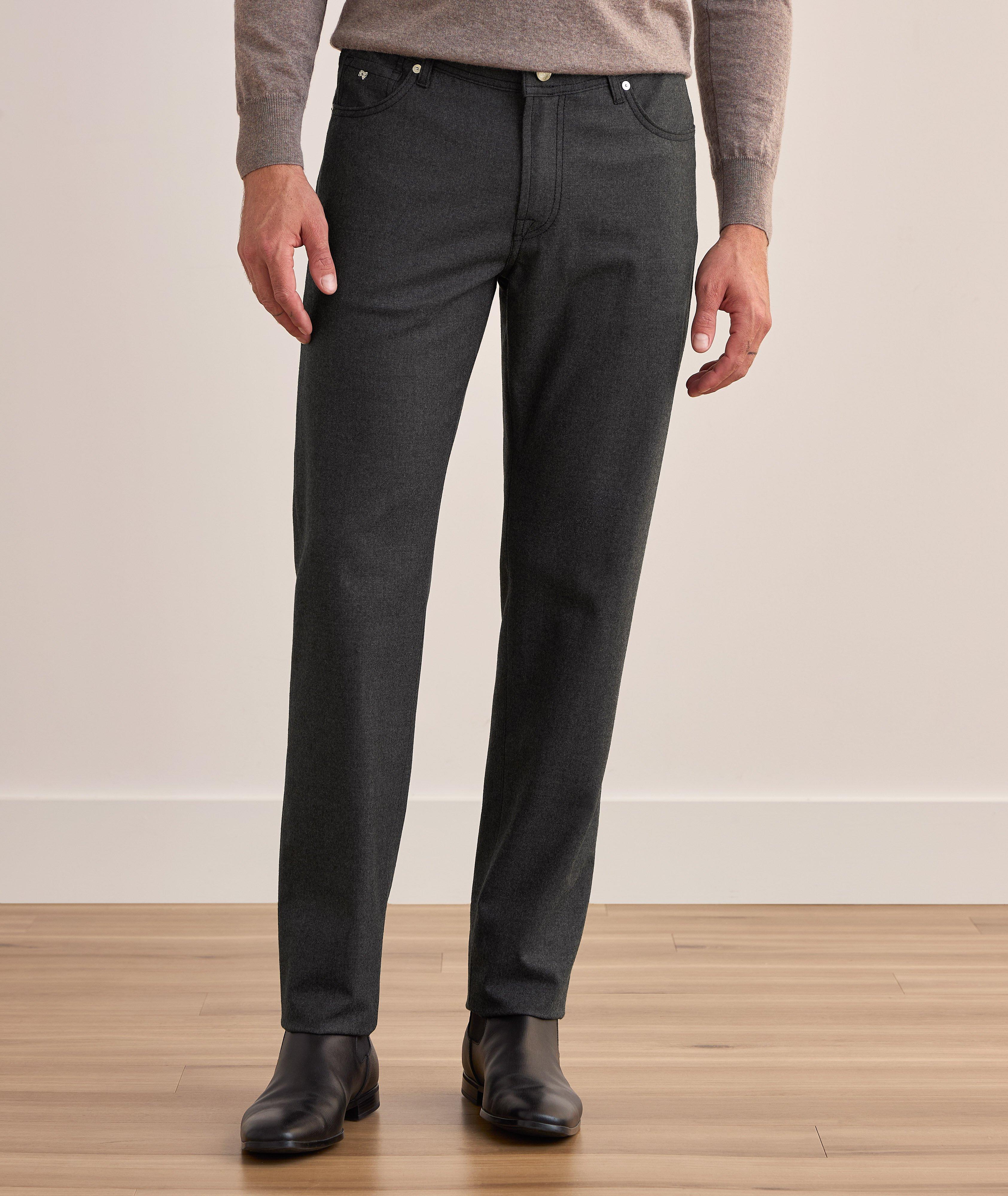 Pantalon en cachemire extensible image 1