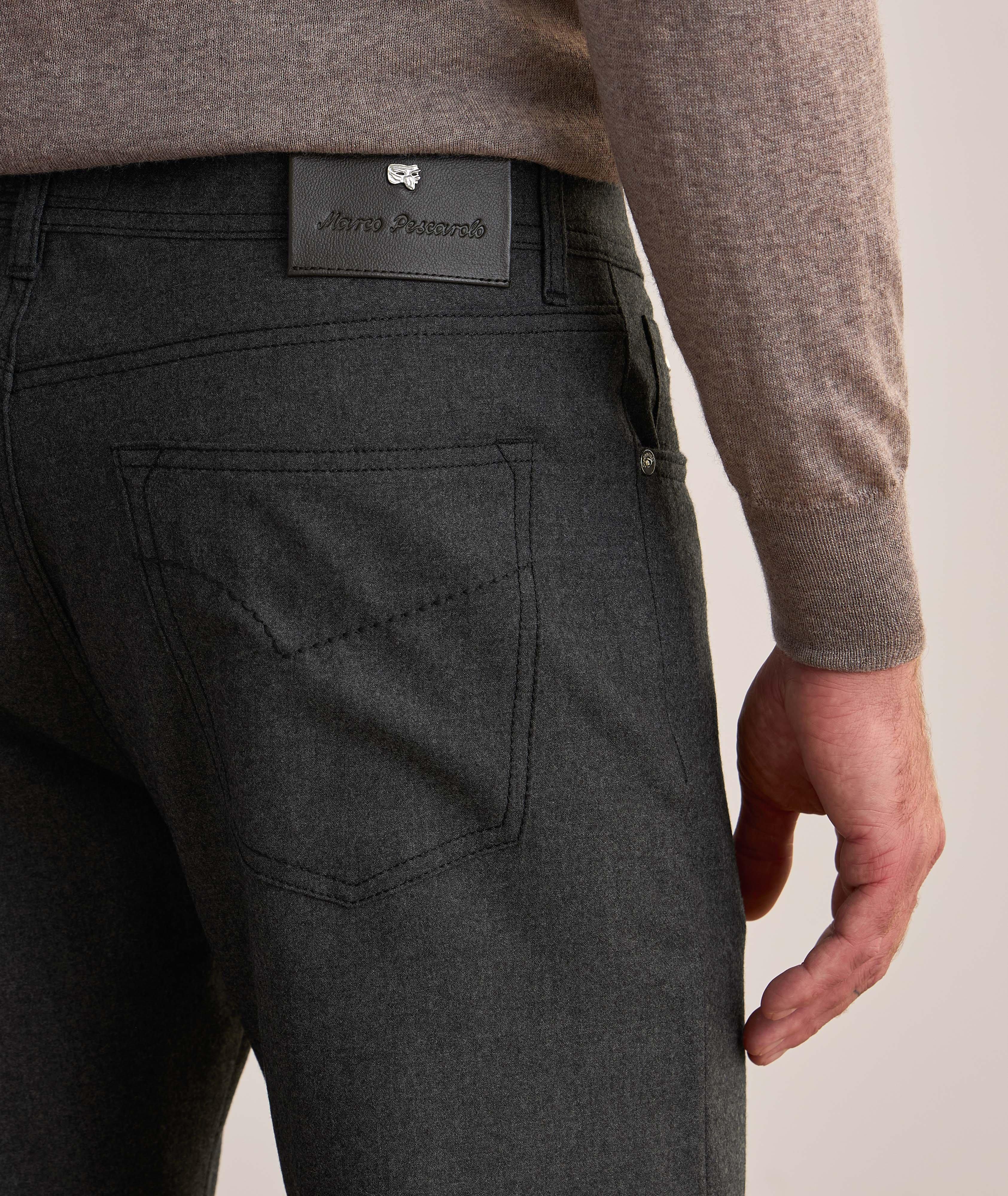 Pantalon en cachemire extensible image 3