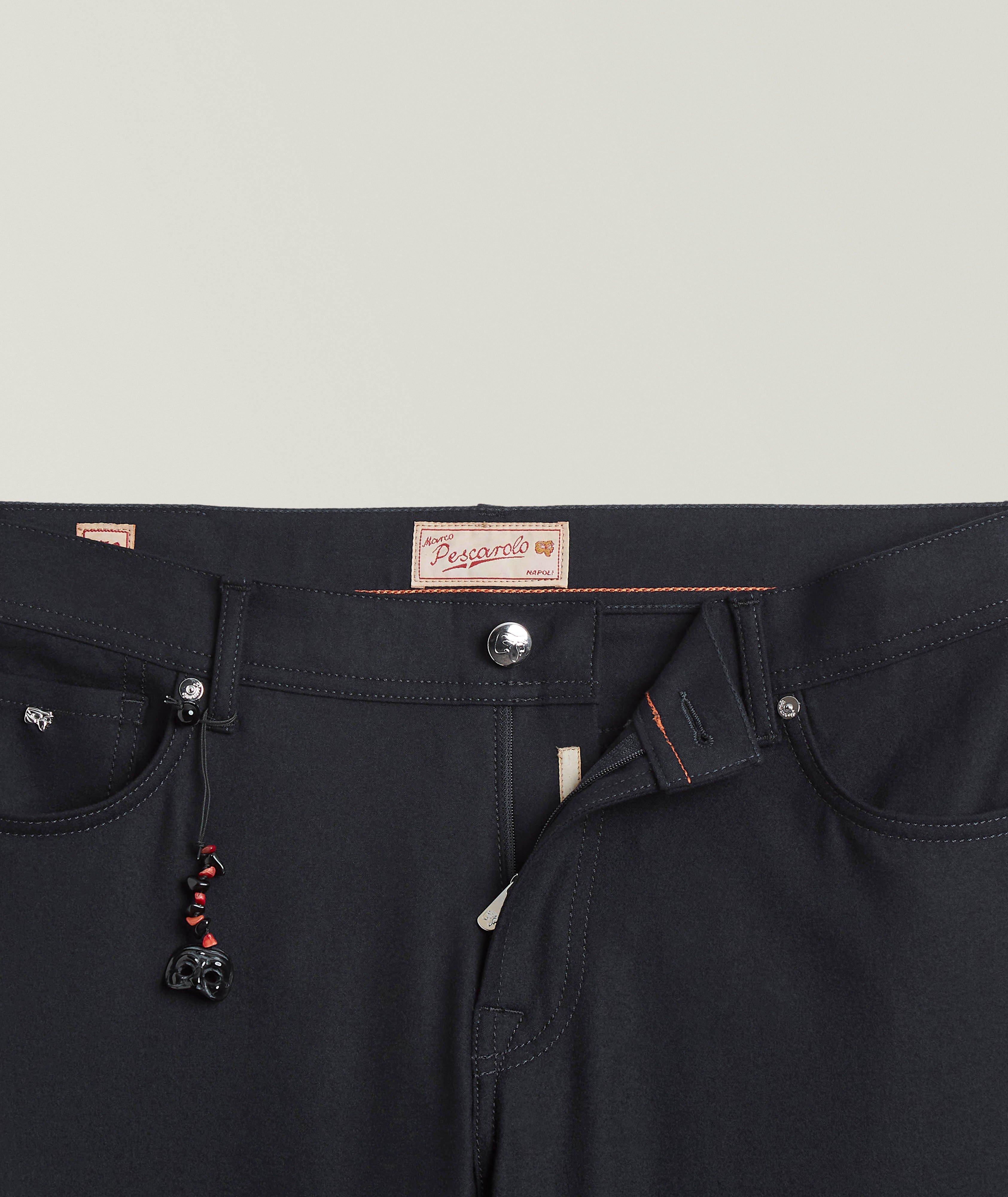 Pantalon en cachemire extensible image 5
