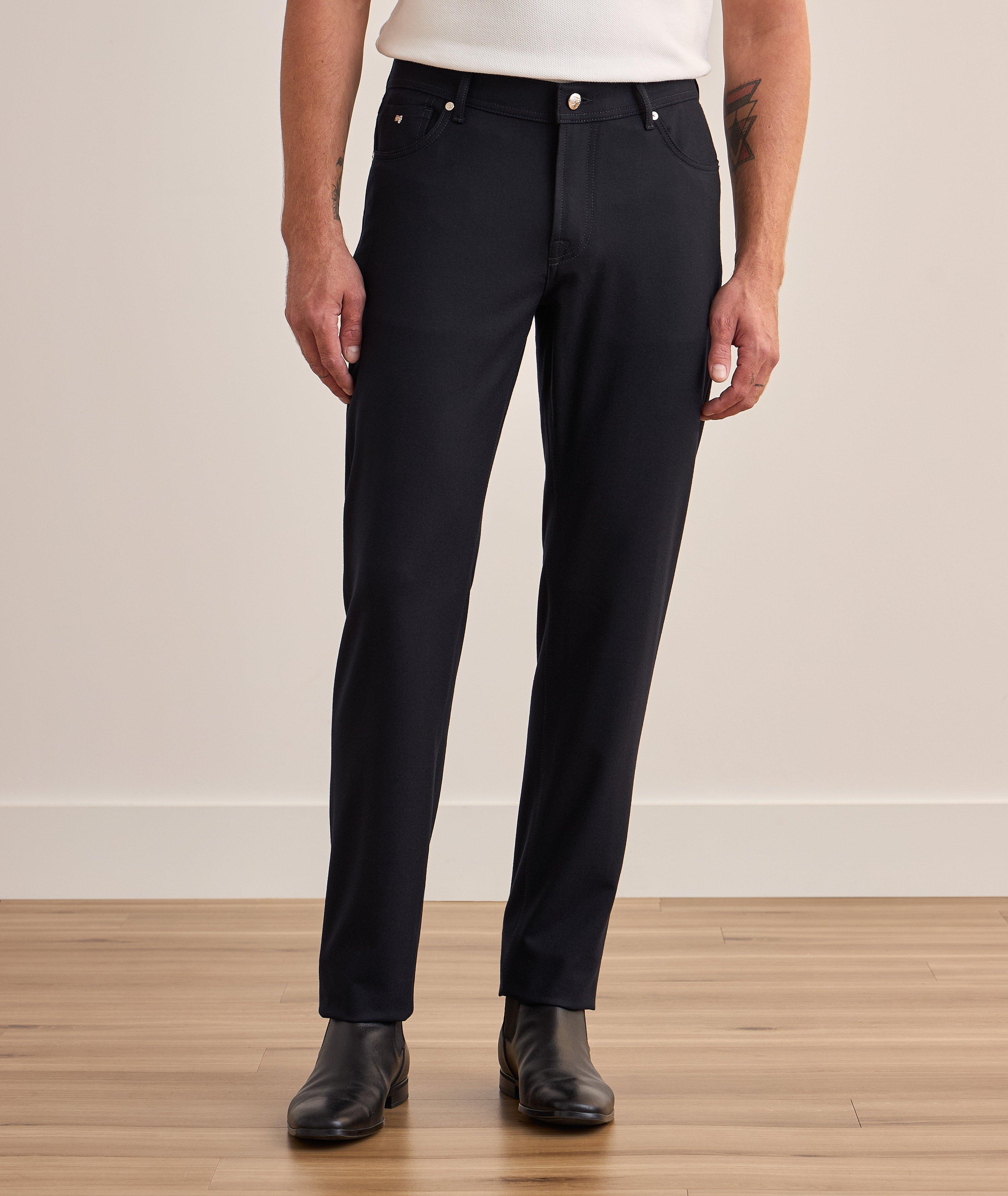 Pantalon en cachemire extensible image 1