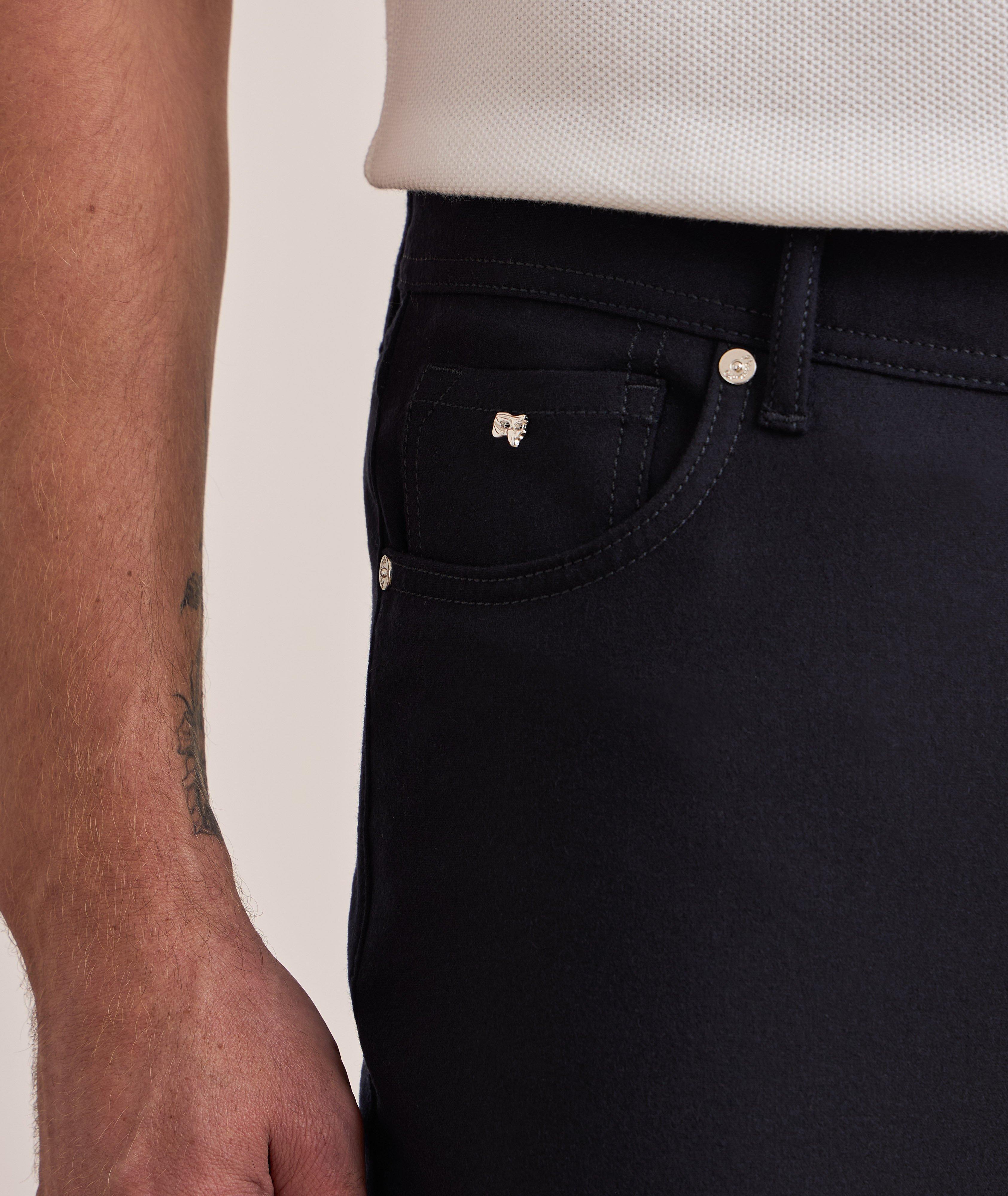 Pantalon en cachemire extensible image 3