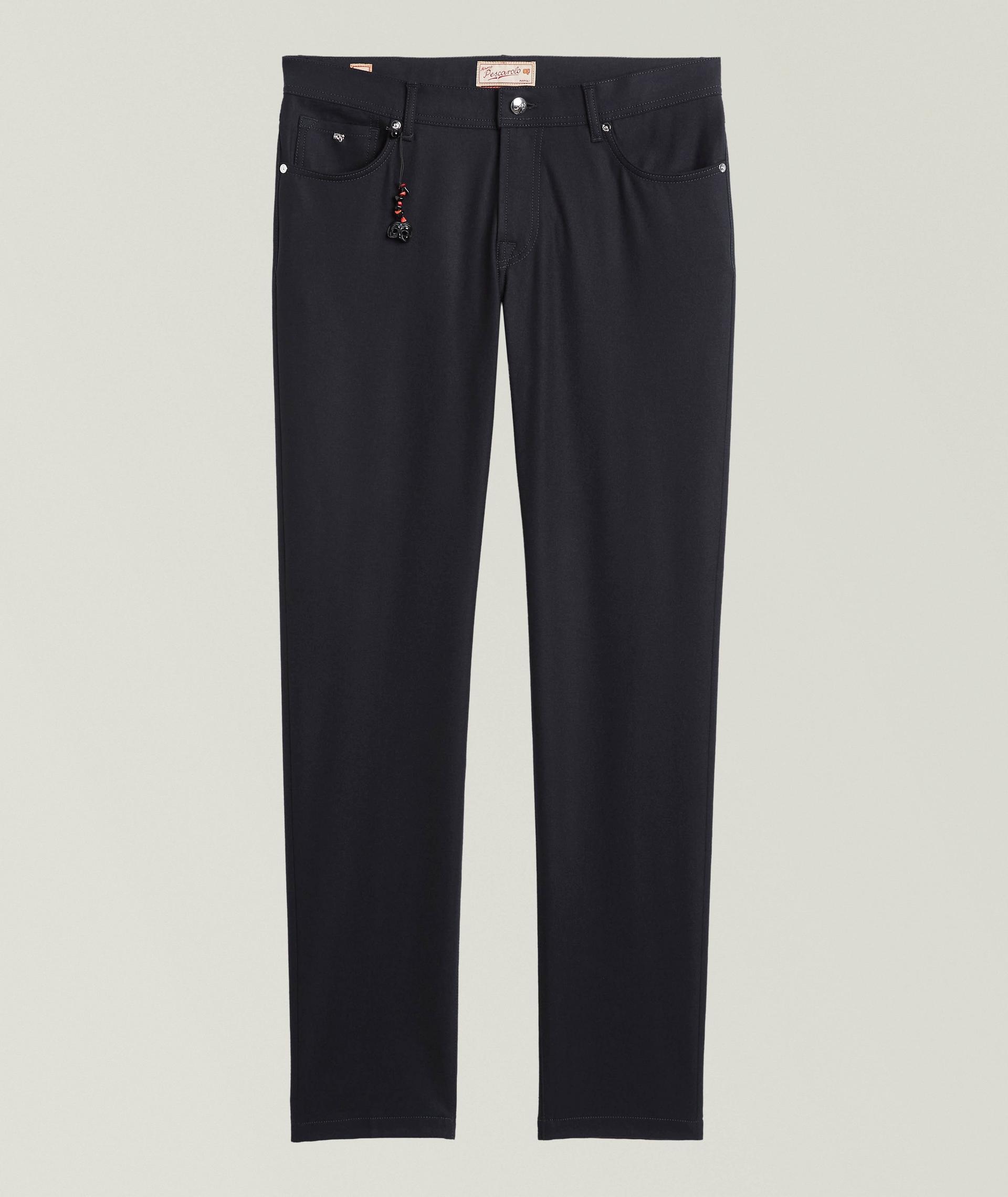 Stretch-Cashmere Five-Pocket Pants image 0