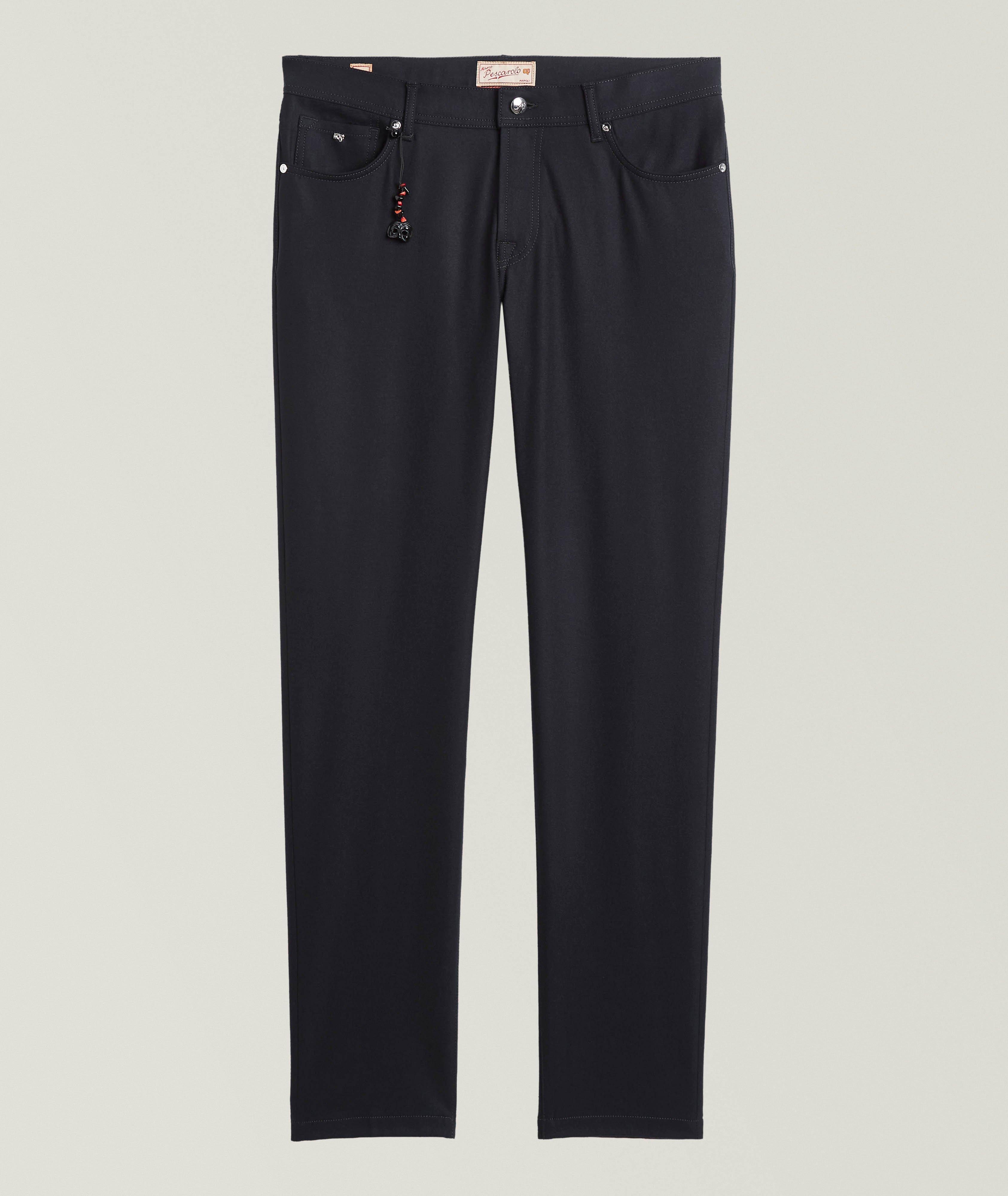 Pantalon en cachemire extensible image 0