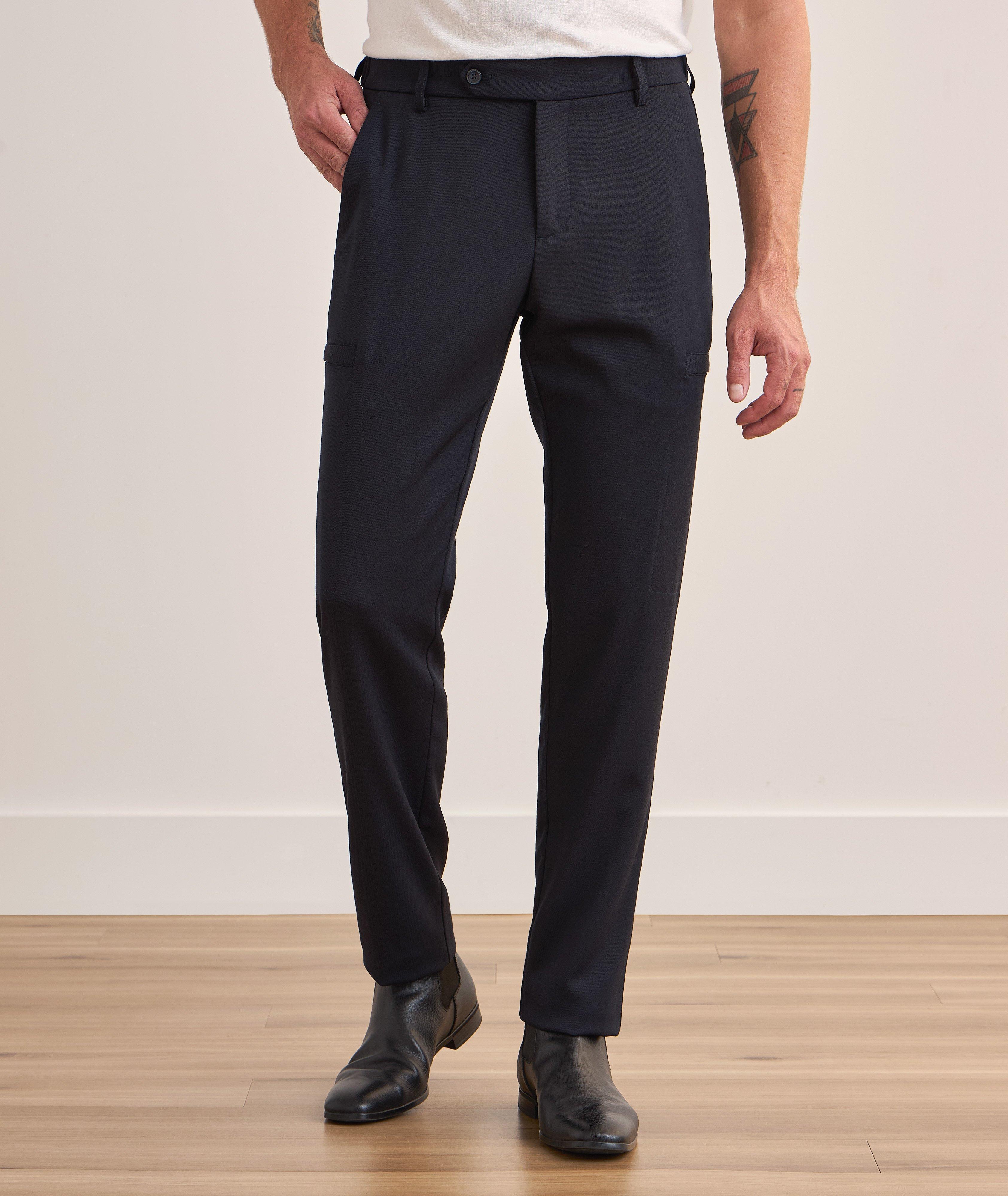 Pantalon cargo en laine extensible image 1