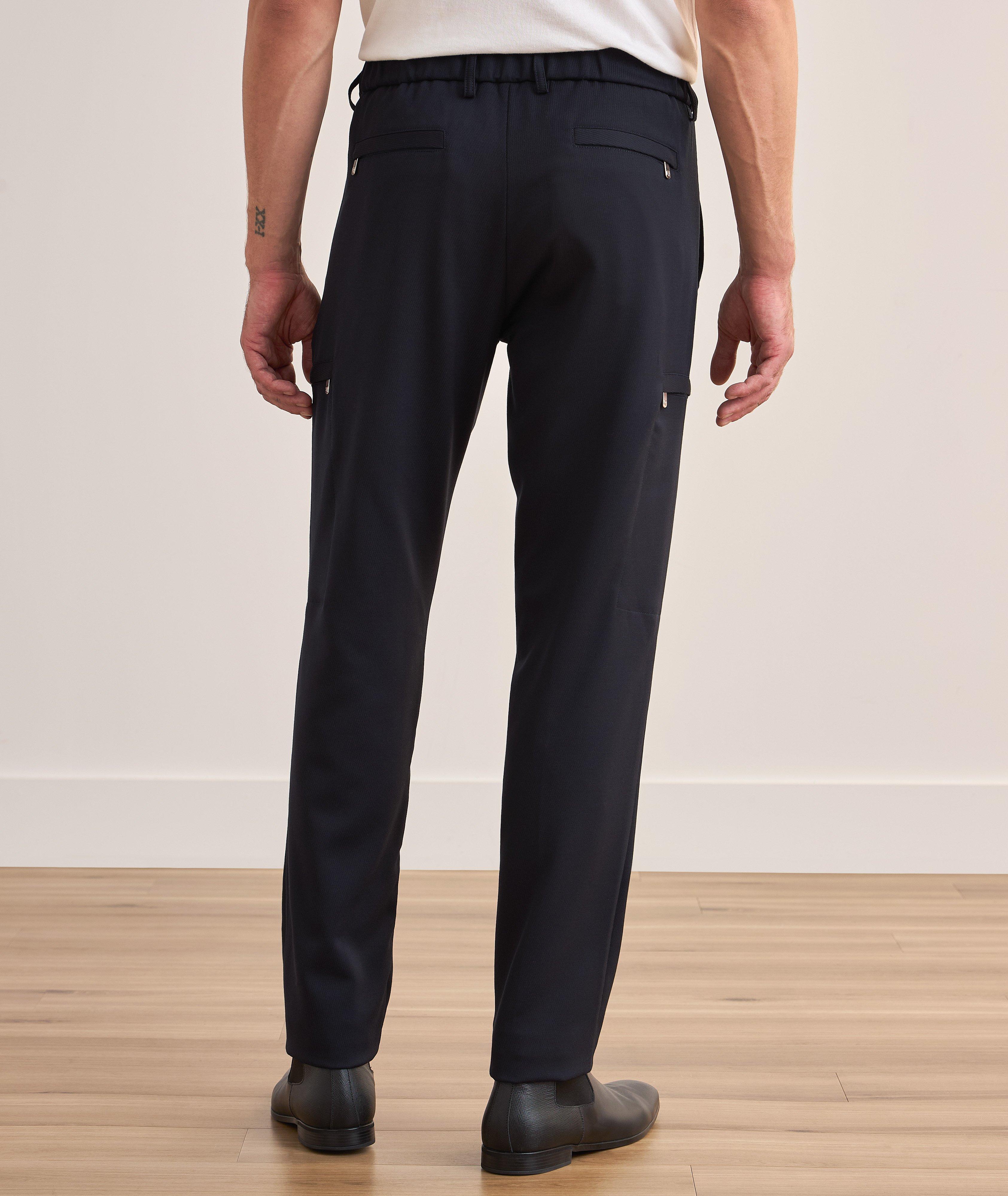 Pantalon cargo en laine extensible image 2
