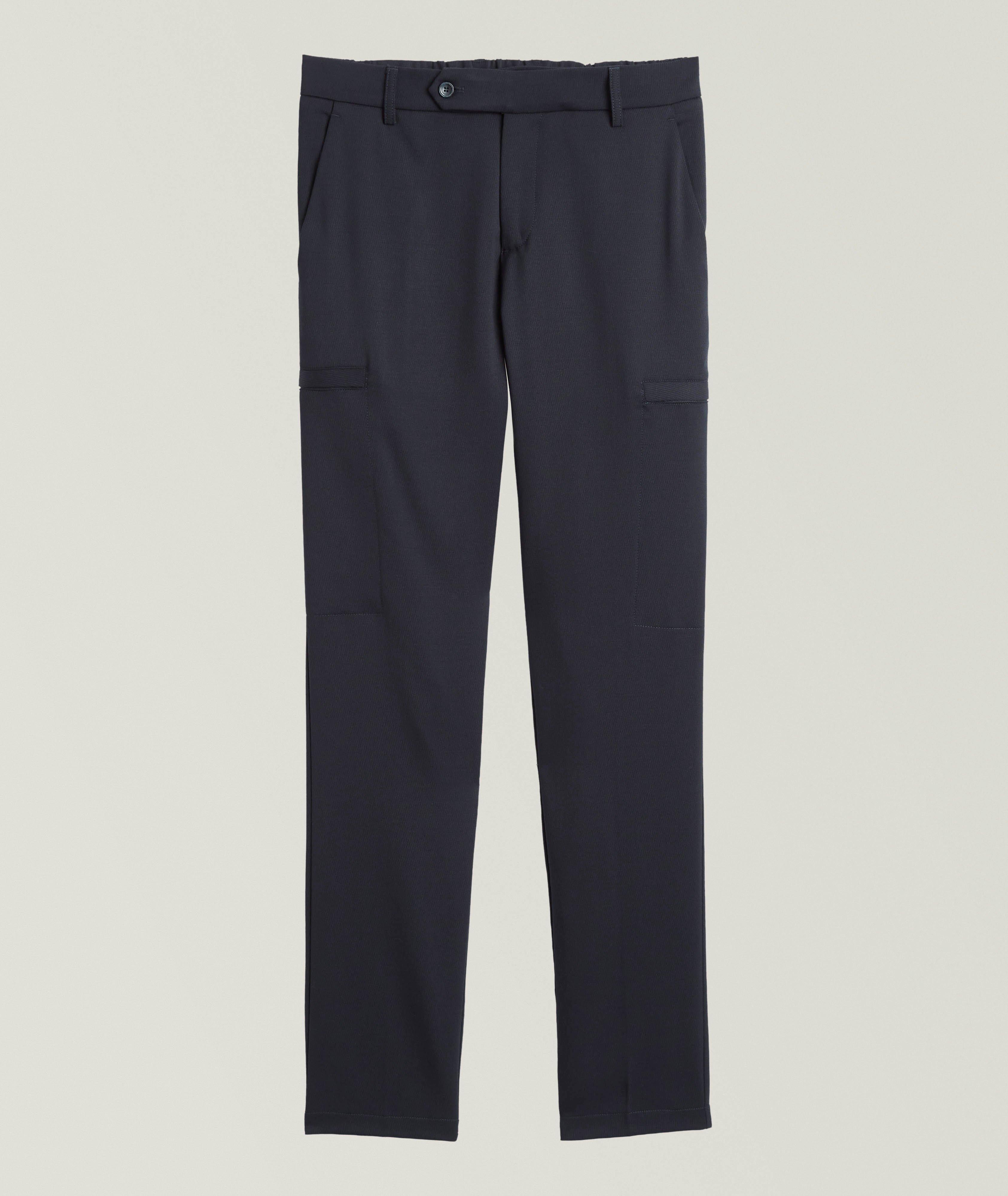 Pantalon cargo en laine extensible image 0