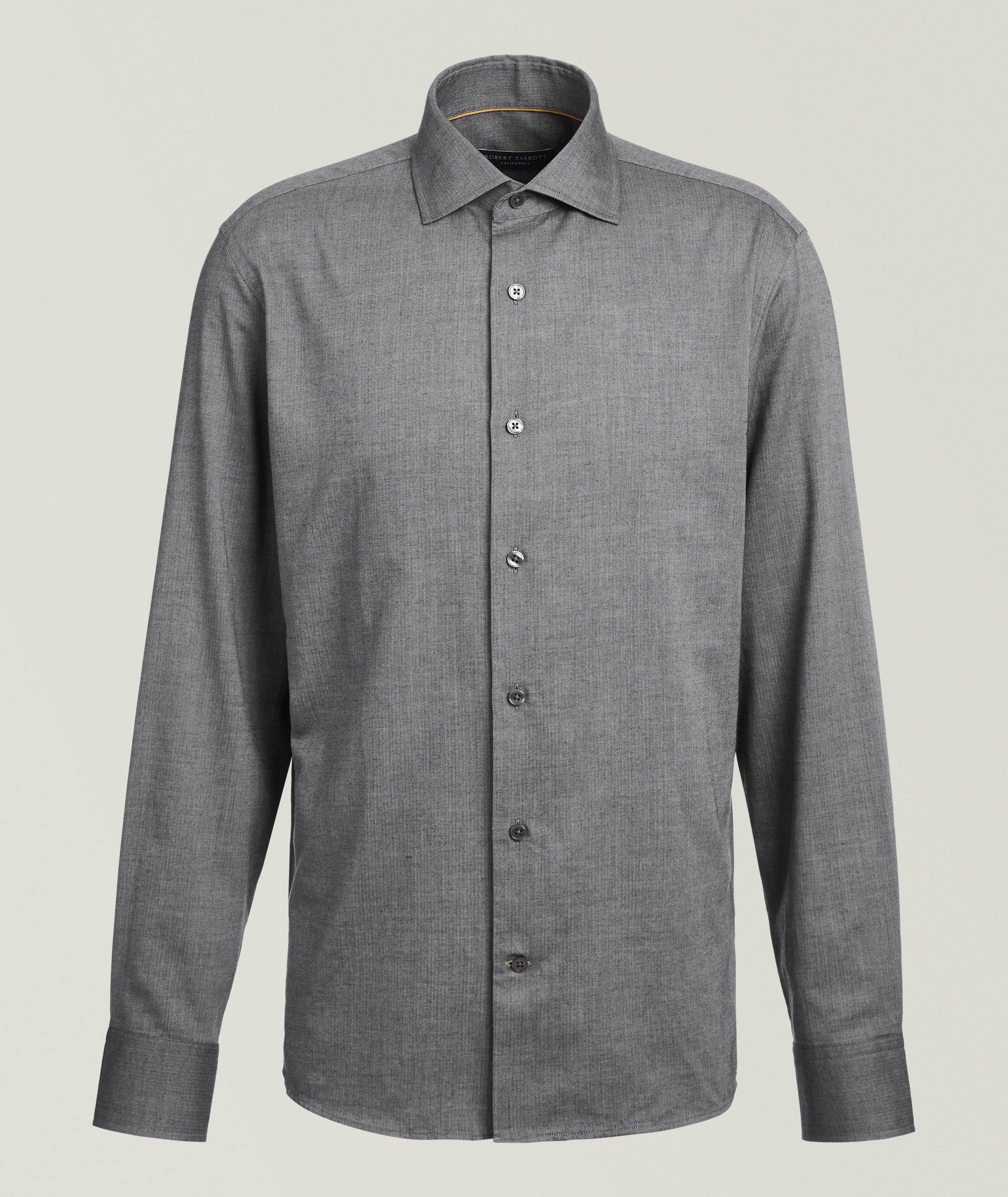 Robert Talbott Chemise Reynolds en coton brossé à chevrons