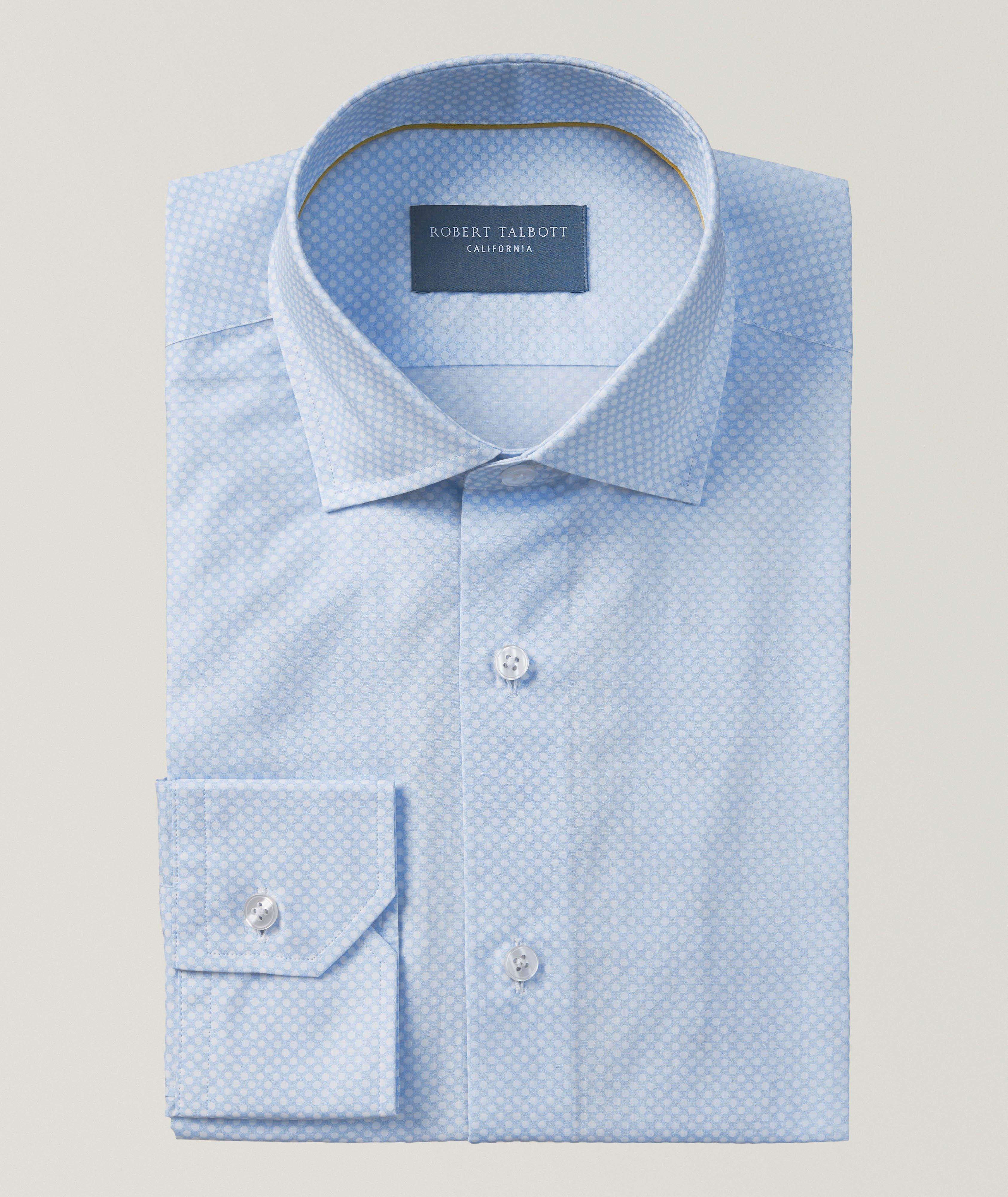 Reynolds Dot Cotton Dress Shirt image 0