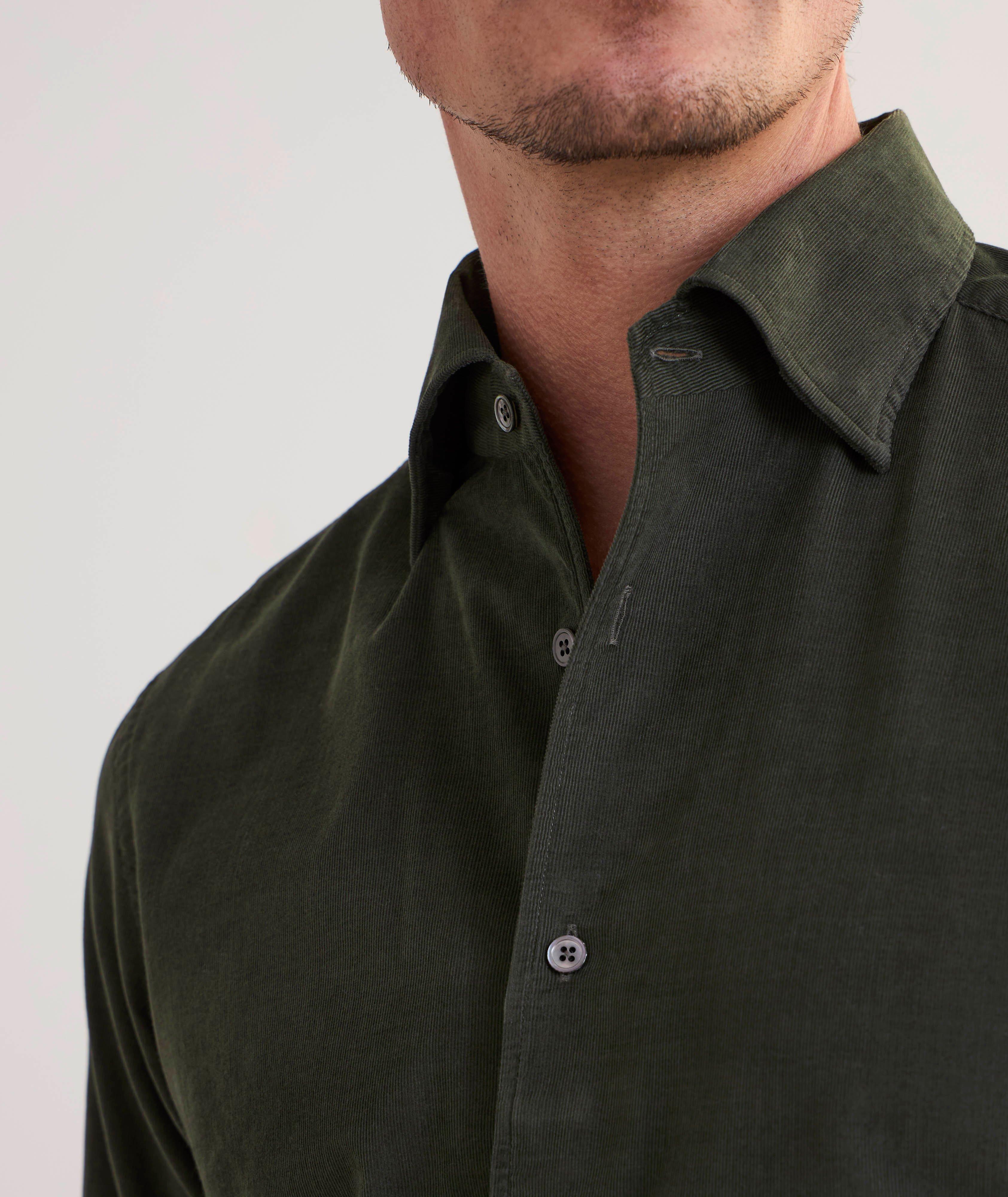 Morgan Micro-Corduroy Cotton Shirt image 3
