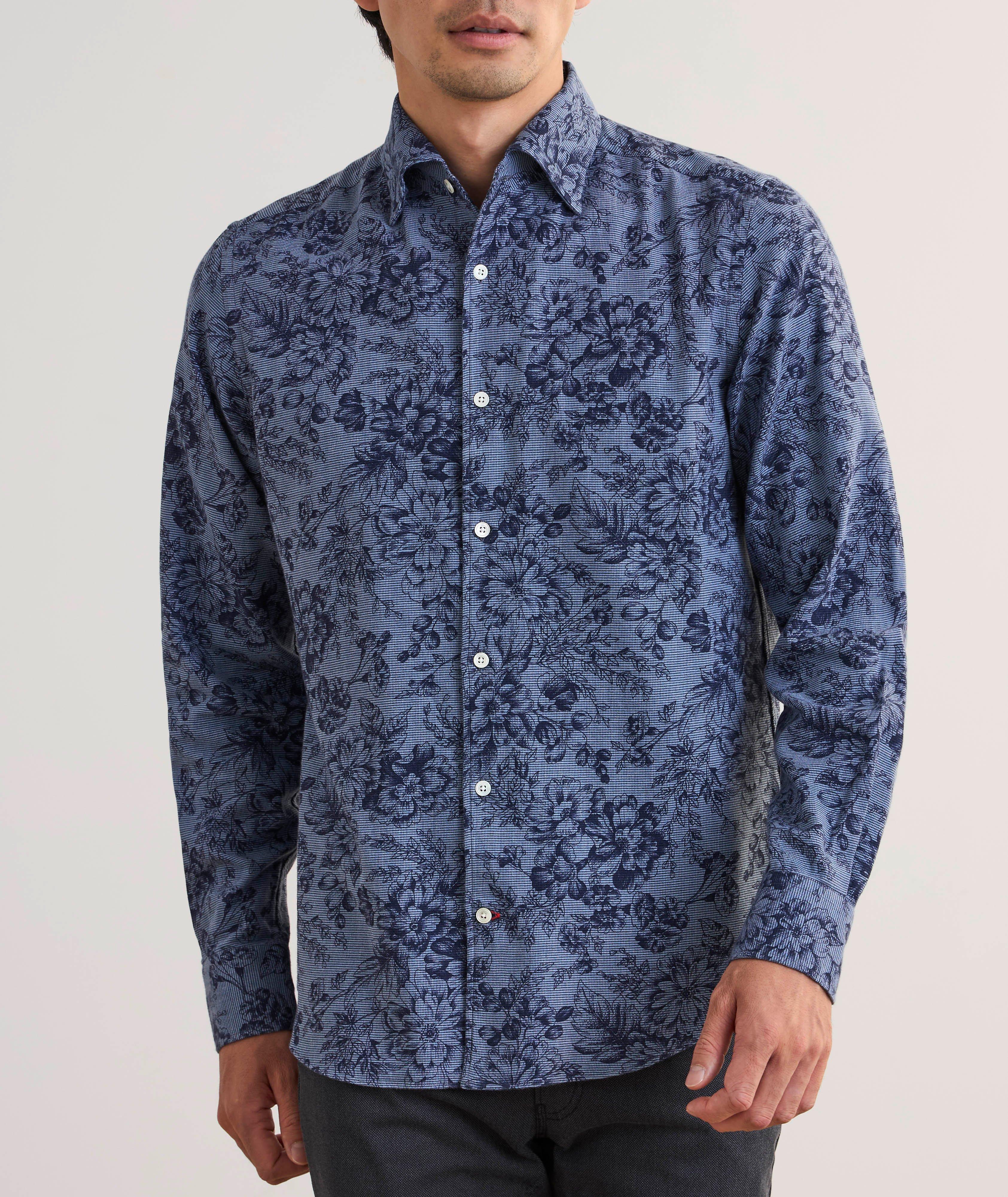 Chemise Morgan à motif floral et à petit motif quadrillé image 1
