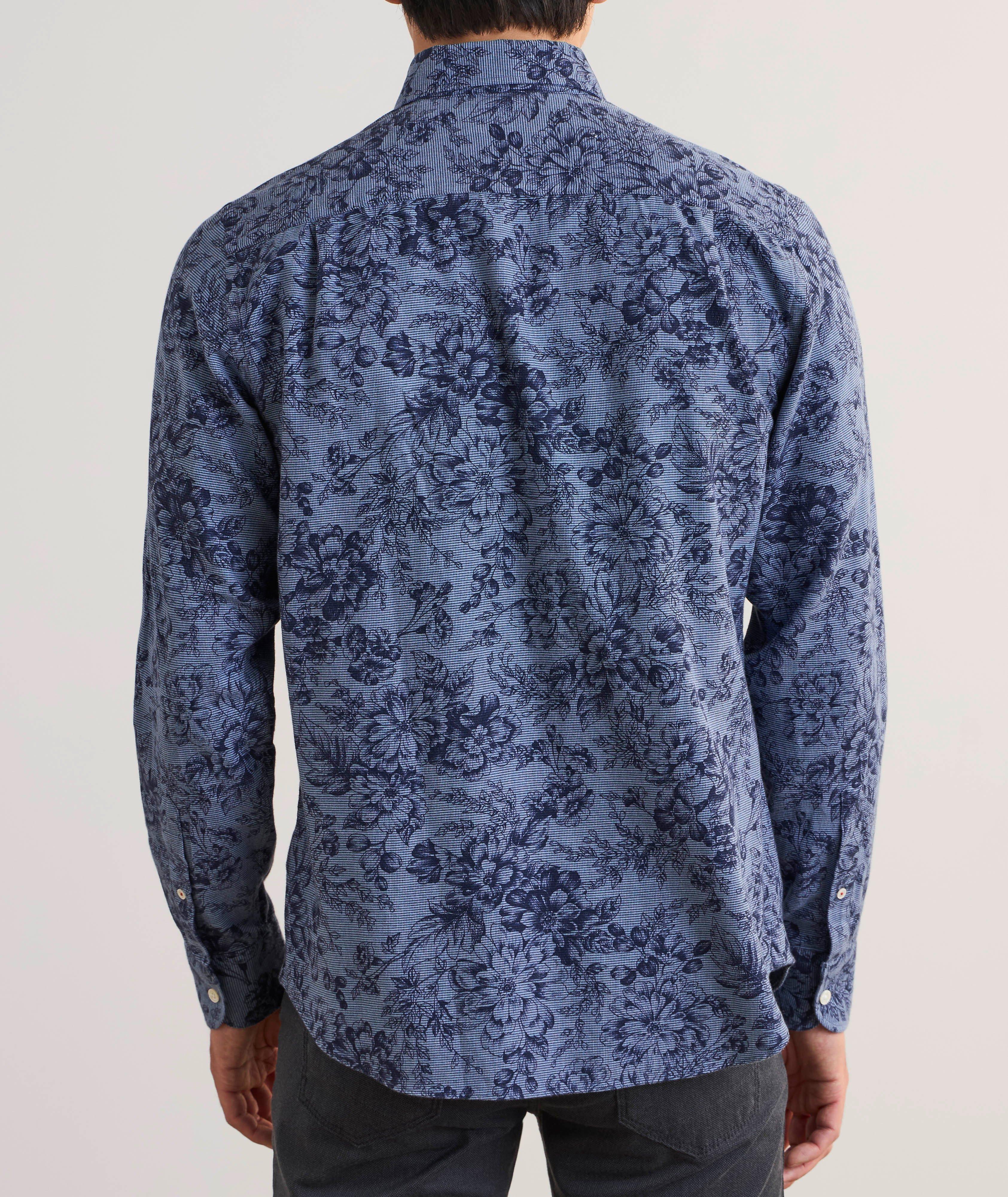Chemise Morgan à motif floral et à petit motif quadrillé image 2