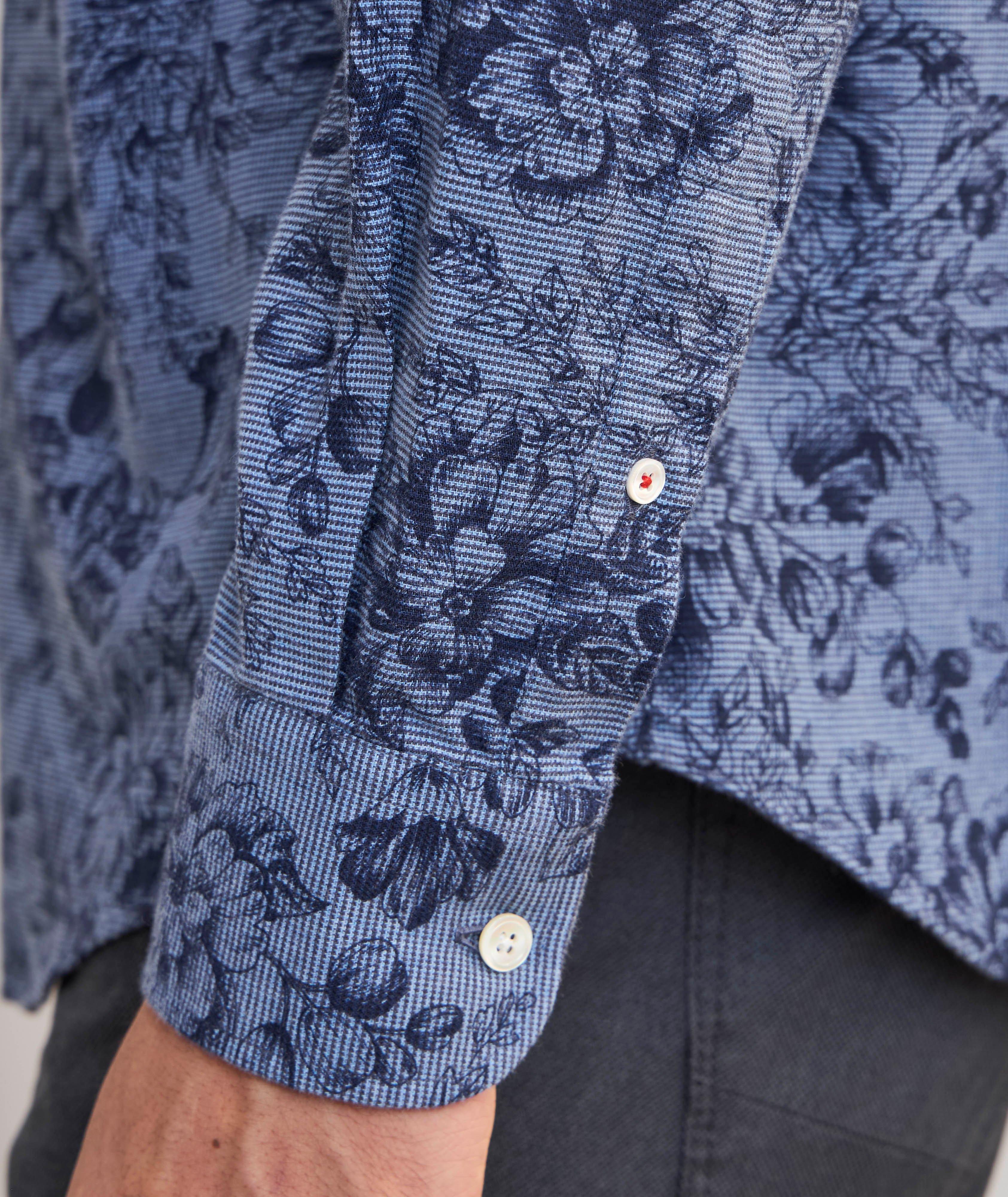 Chemise Morgan à motif floral et à petit motif quadrillé image 3