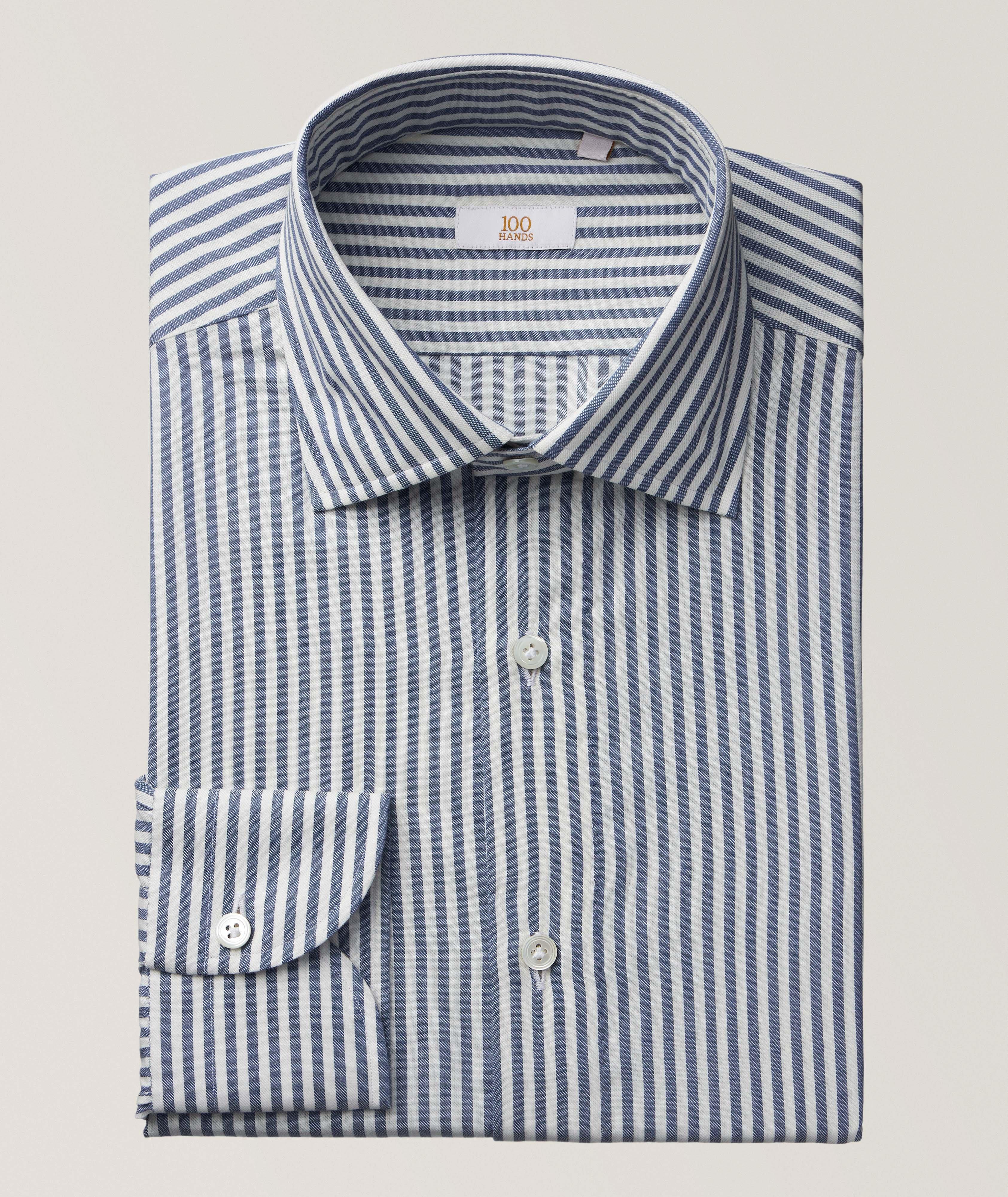 Chemise habillée en coton à rayures image 0