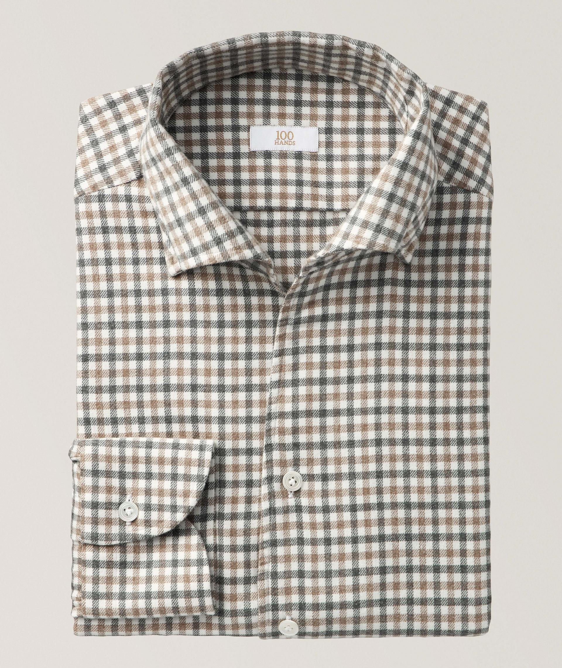 Check Cotton Flannel Dress Shirt image 0