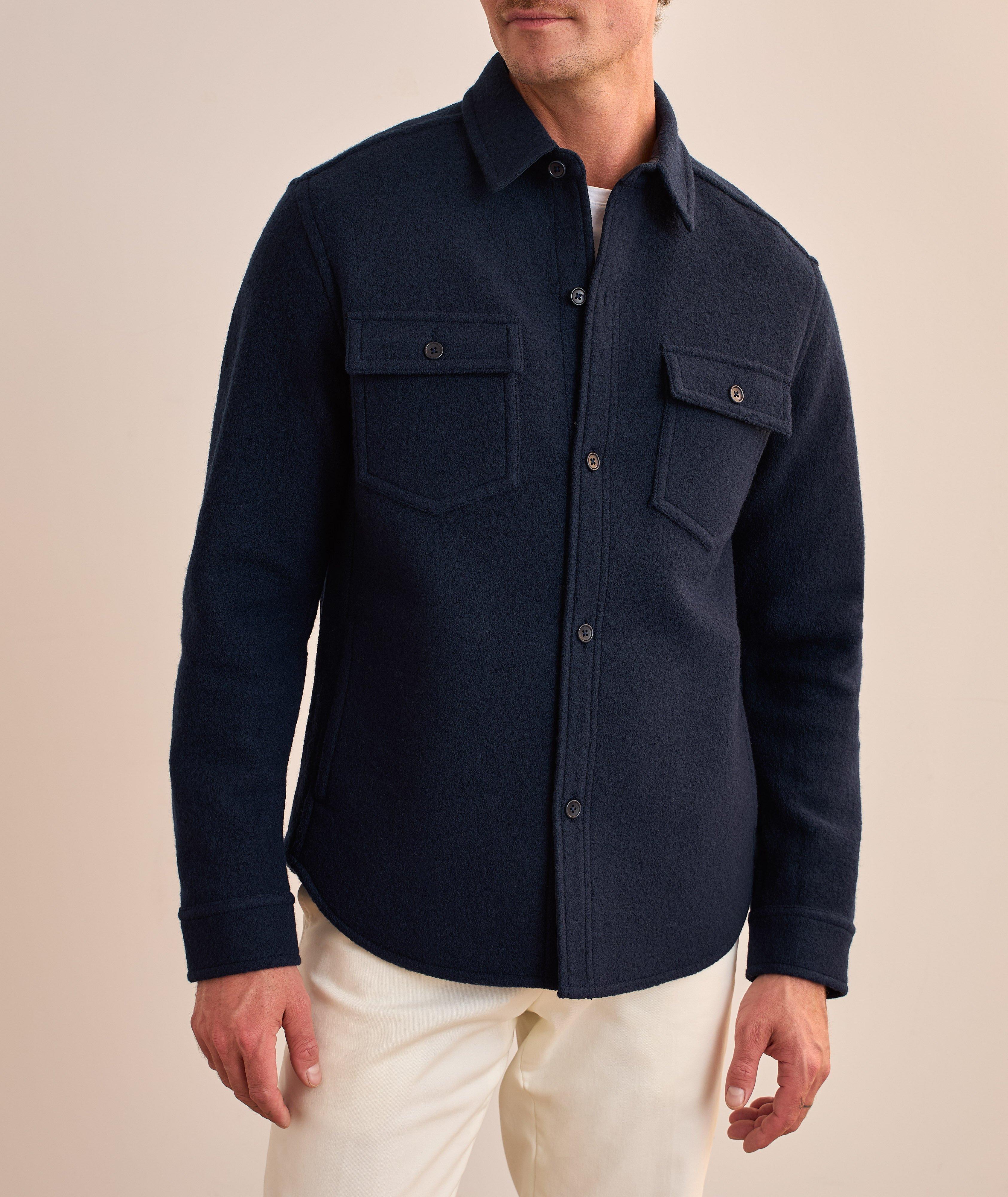 Surchemise en laine bouillie Warden image 1