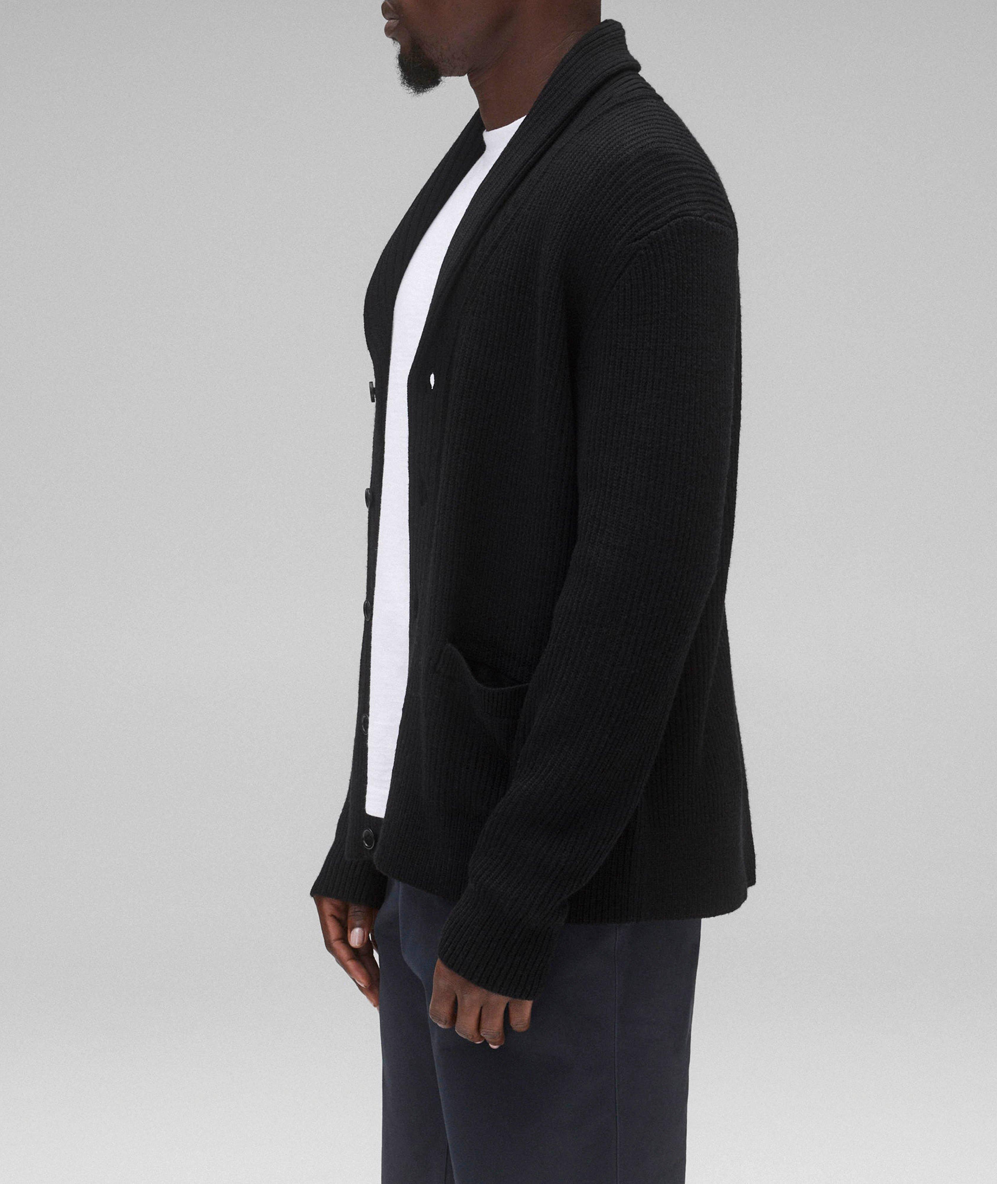 Wool-Blend Shawl Collar Cardigan image 4