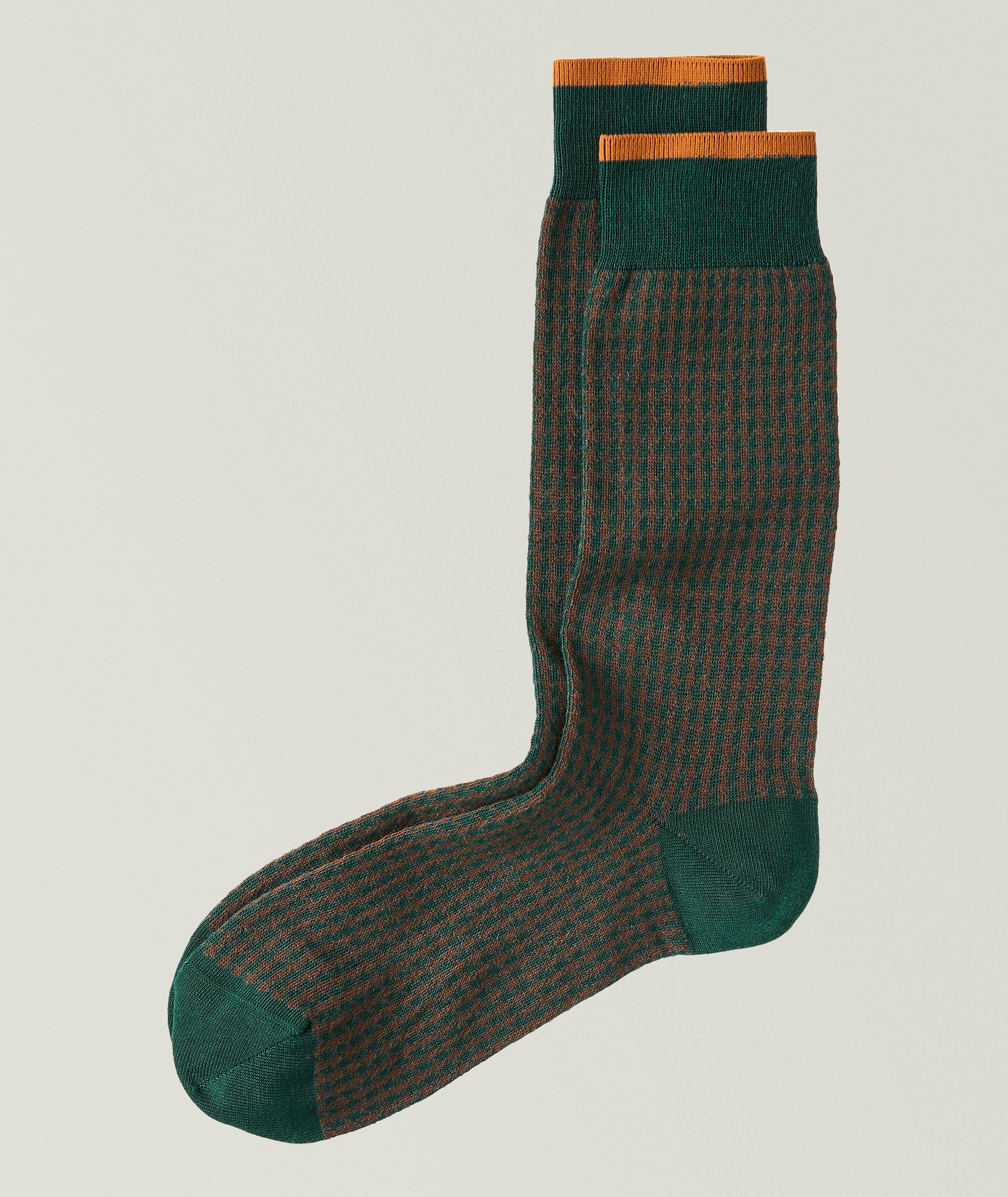 Gianni Short Houndstooth Socks  image 0