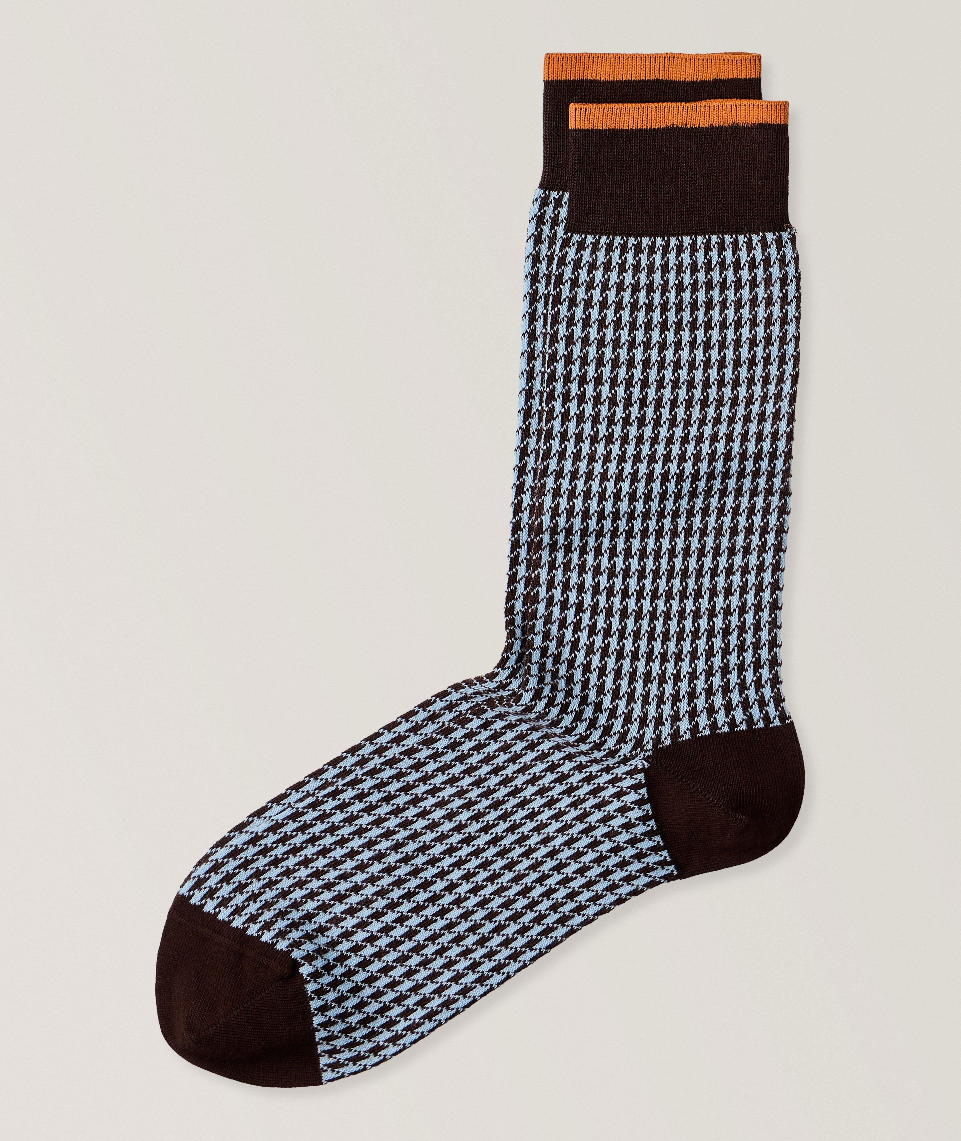 Gianni Short Houndstooth Socks  image 0