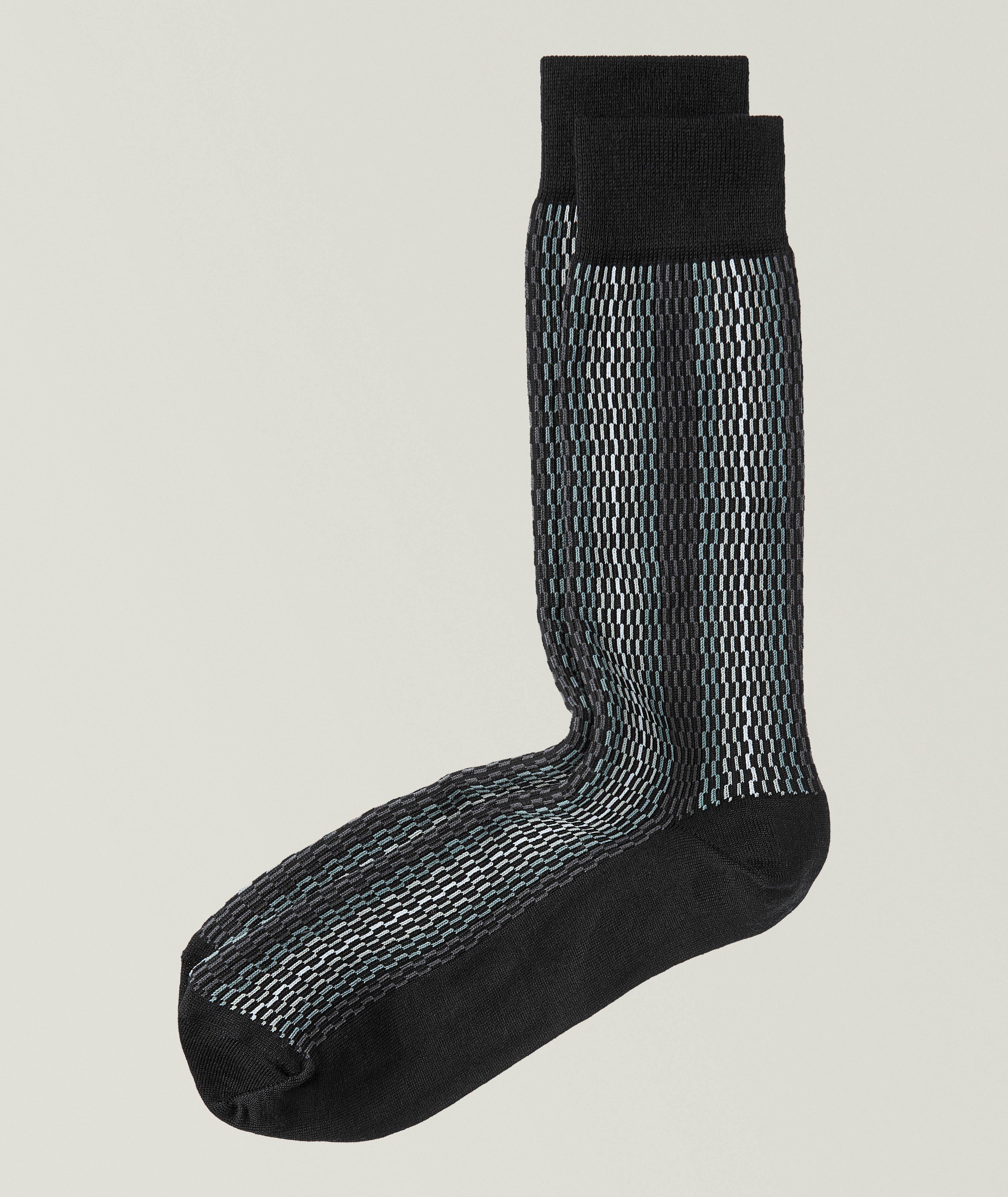 Roy Wavey Line Wool-Blend Socks  image 0