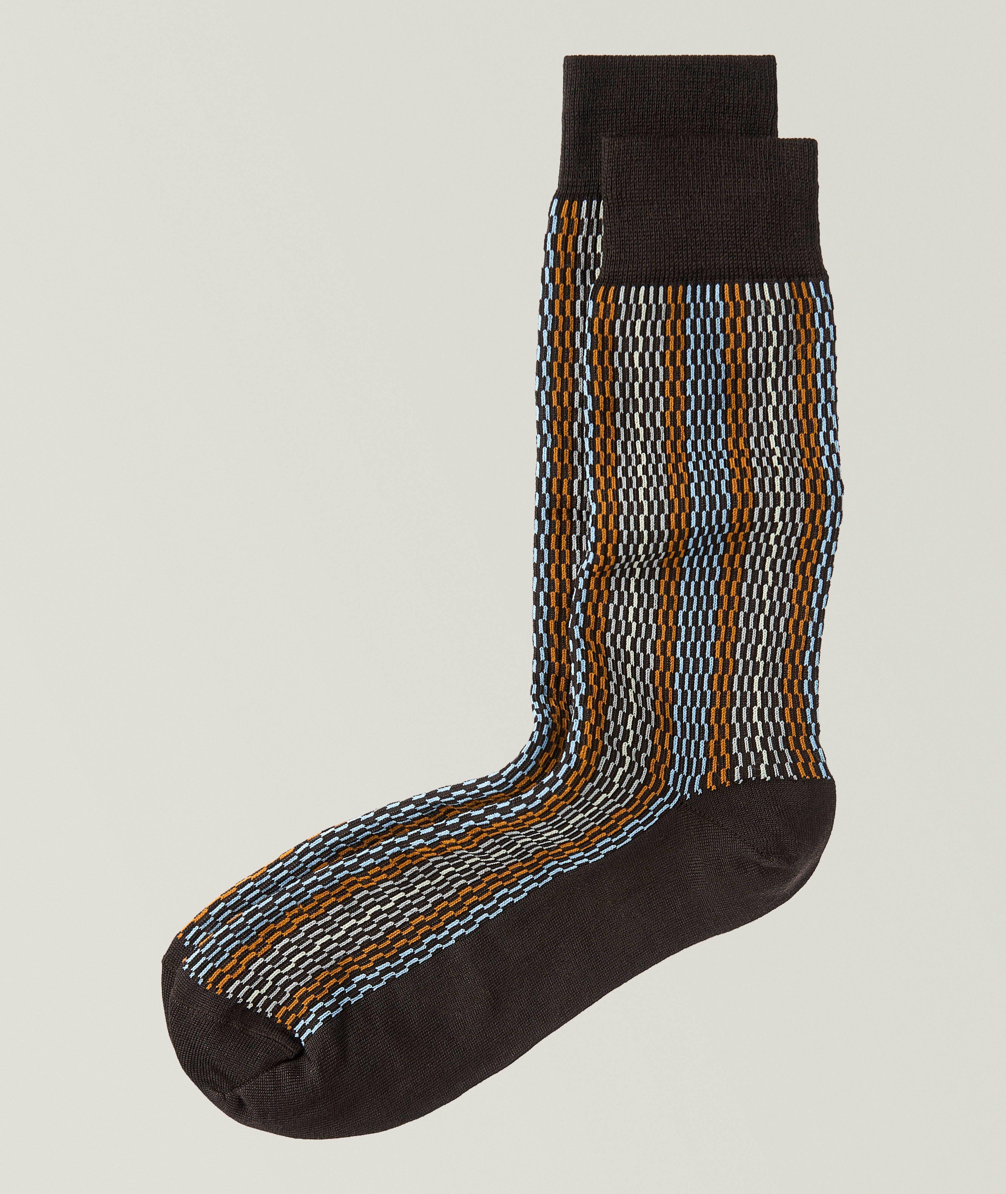 Roy Wavey Line Wool-Blend Socks  image 0