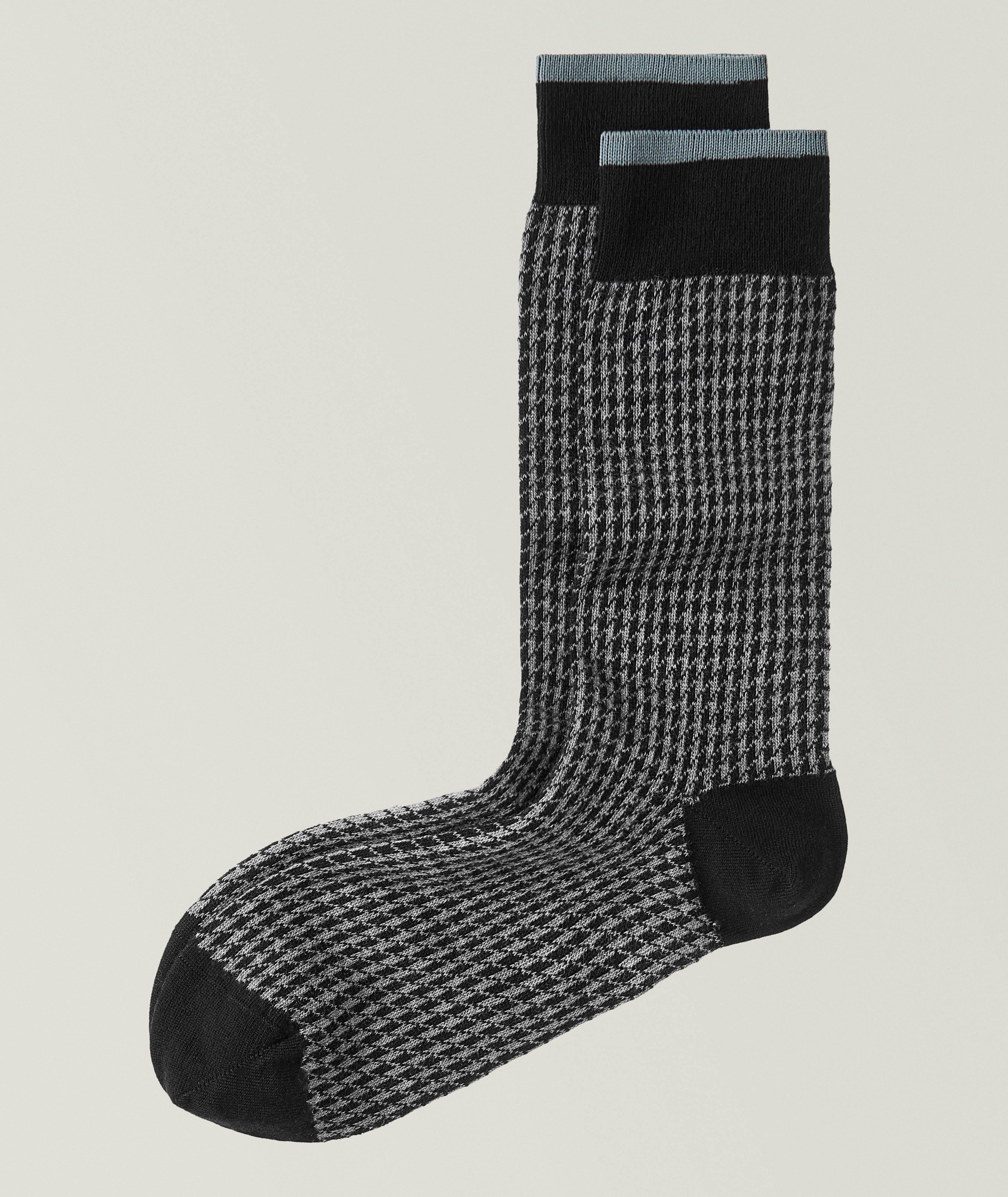 Gianni Short Houndstooth Socks  image 0