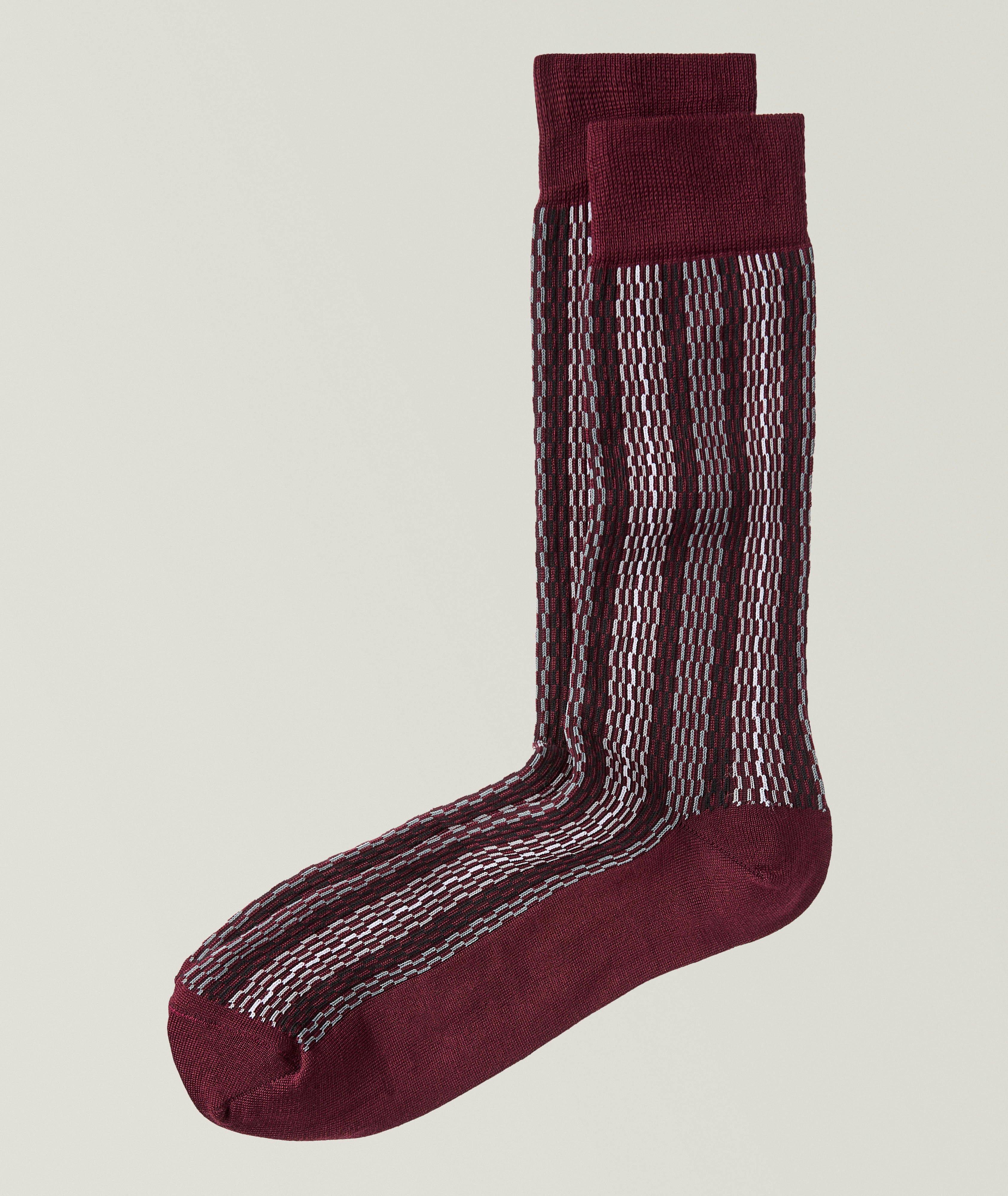 Roy Wavey Line Wool-Blend Socks  image 0