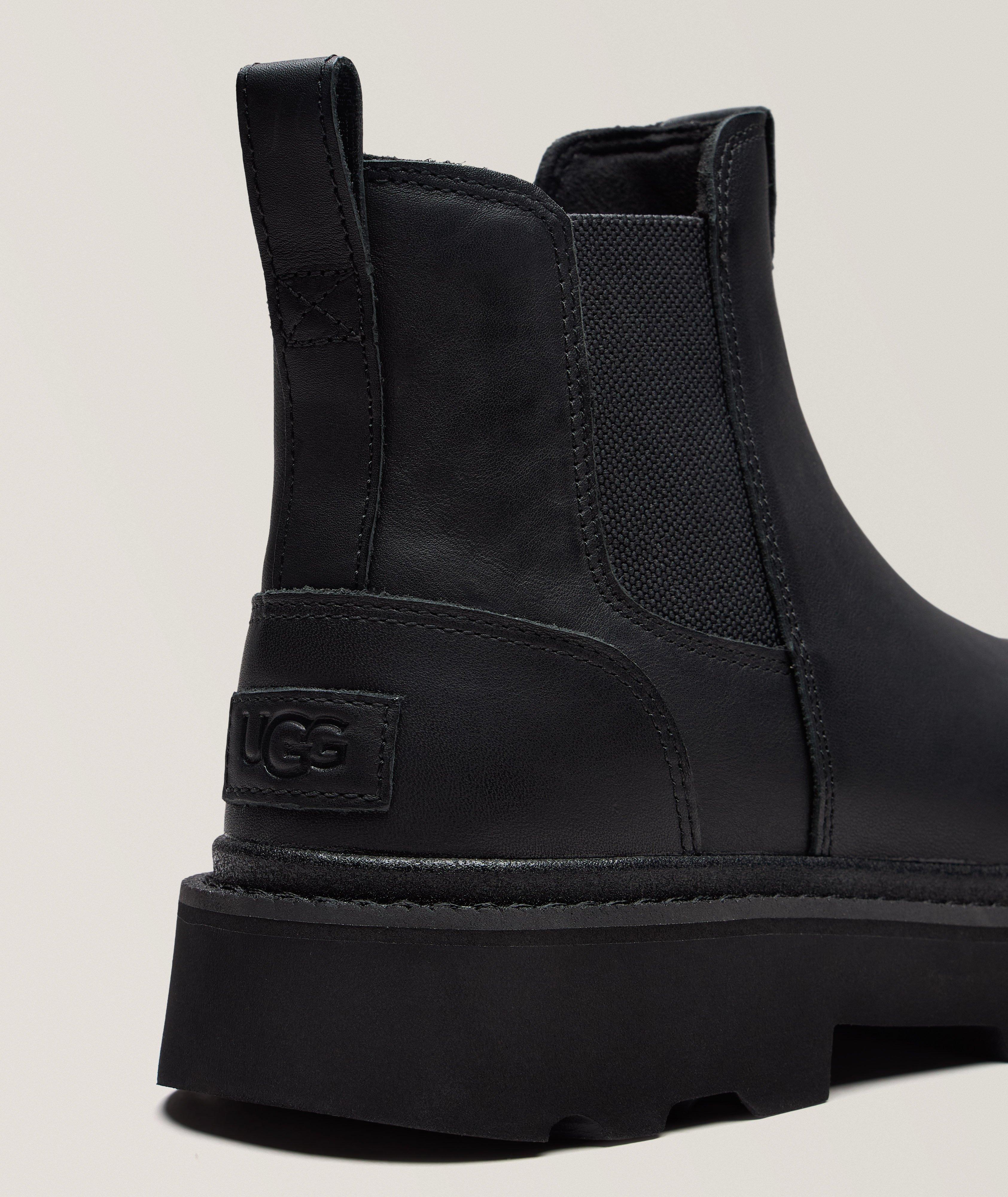 UGG BLK LTHR LUG CHELSEA BOOT image 2