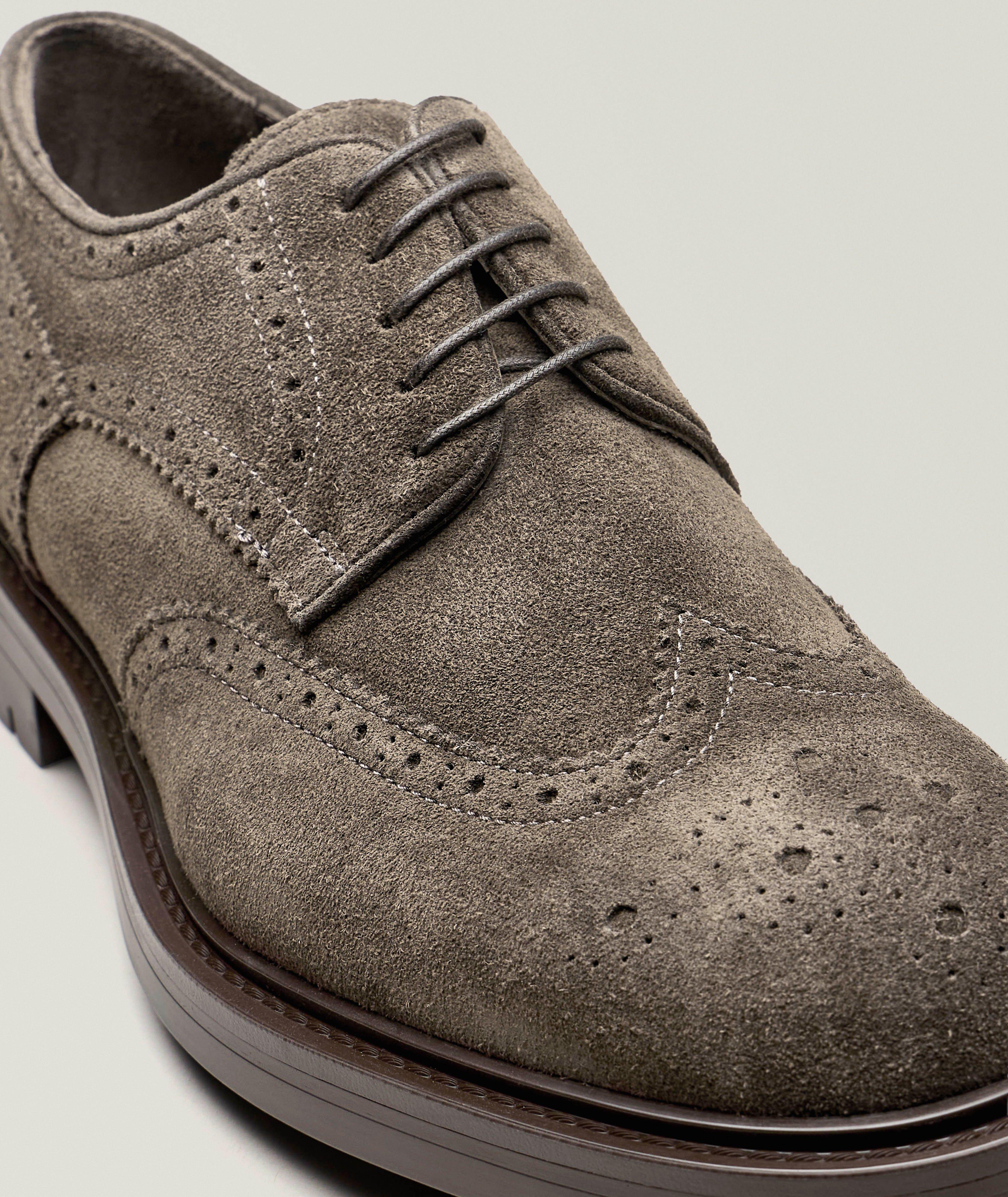 Suede Wingtip Brogue Derbies image 2