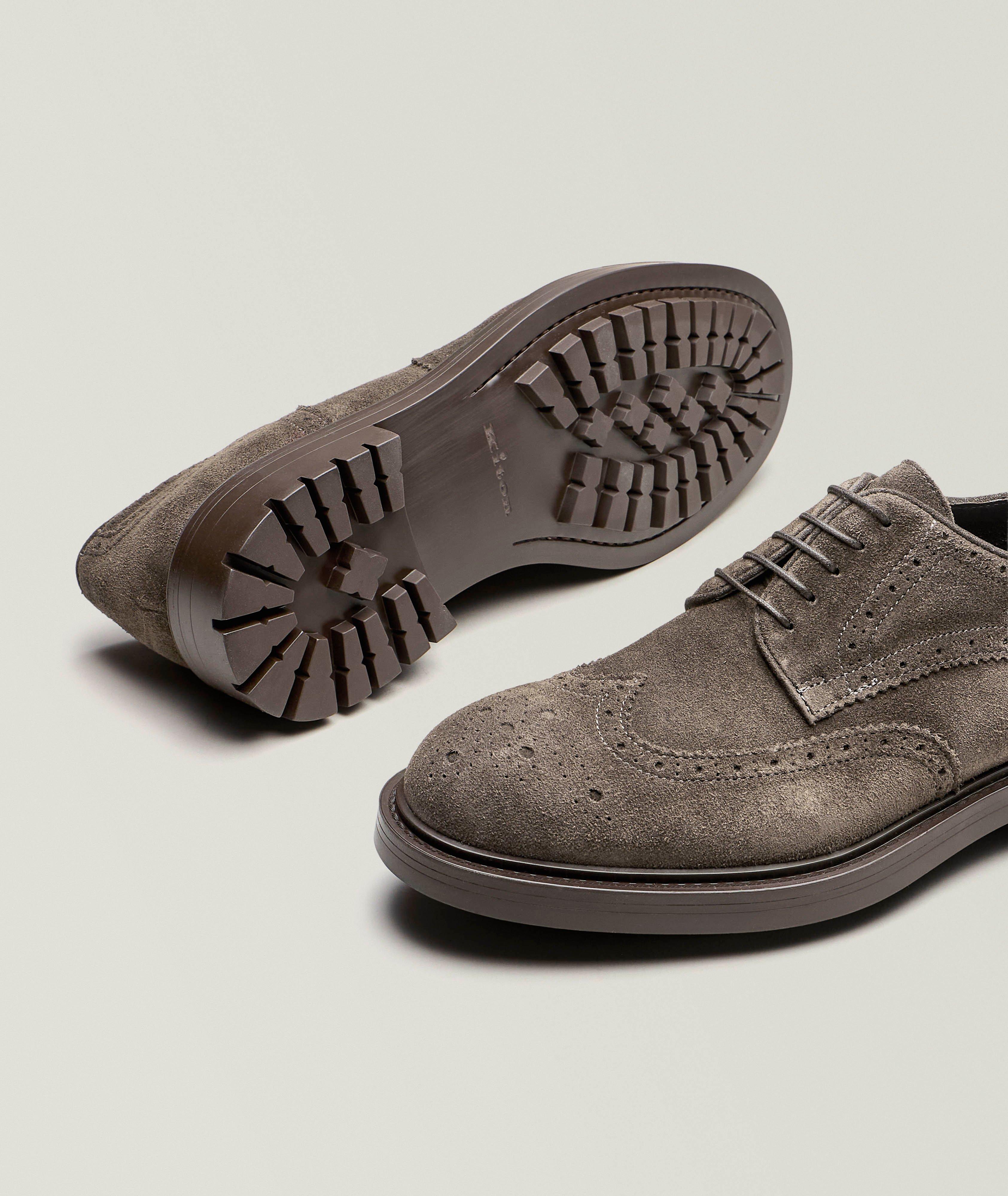 Suede Wingtip Brogue Derbies image 3
