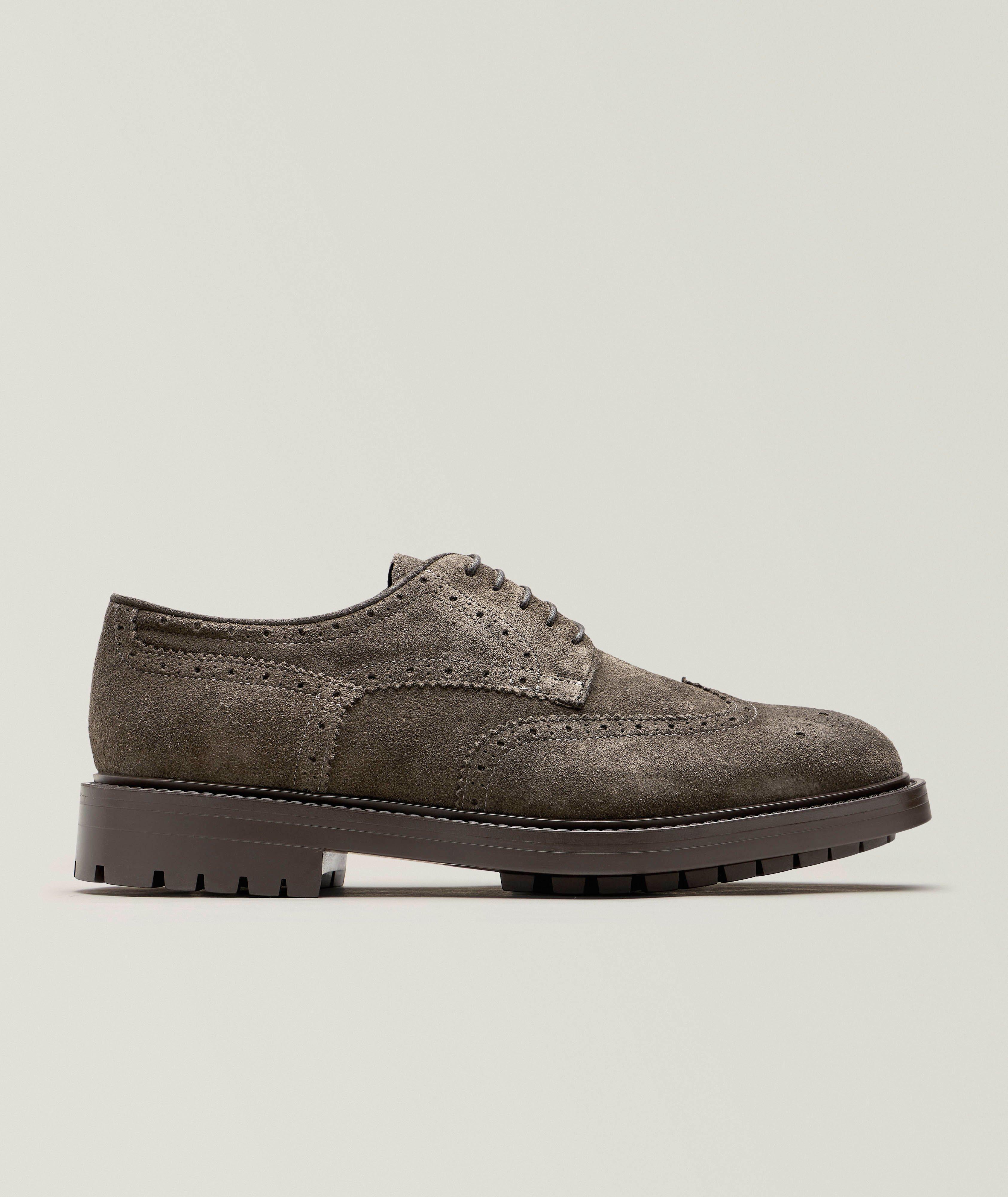Suede Wingtip Brogue Derbies image 0