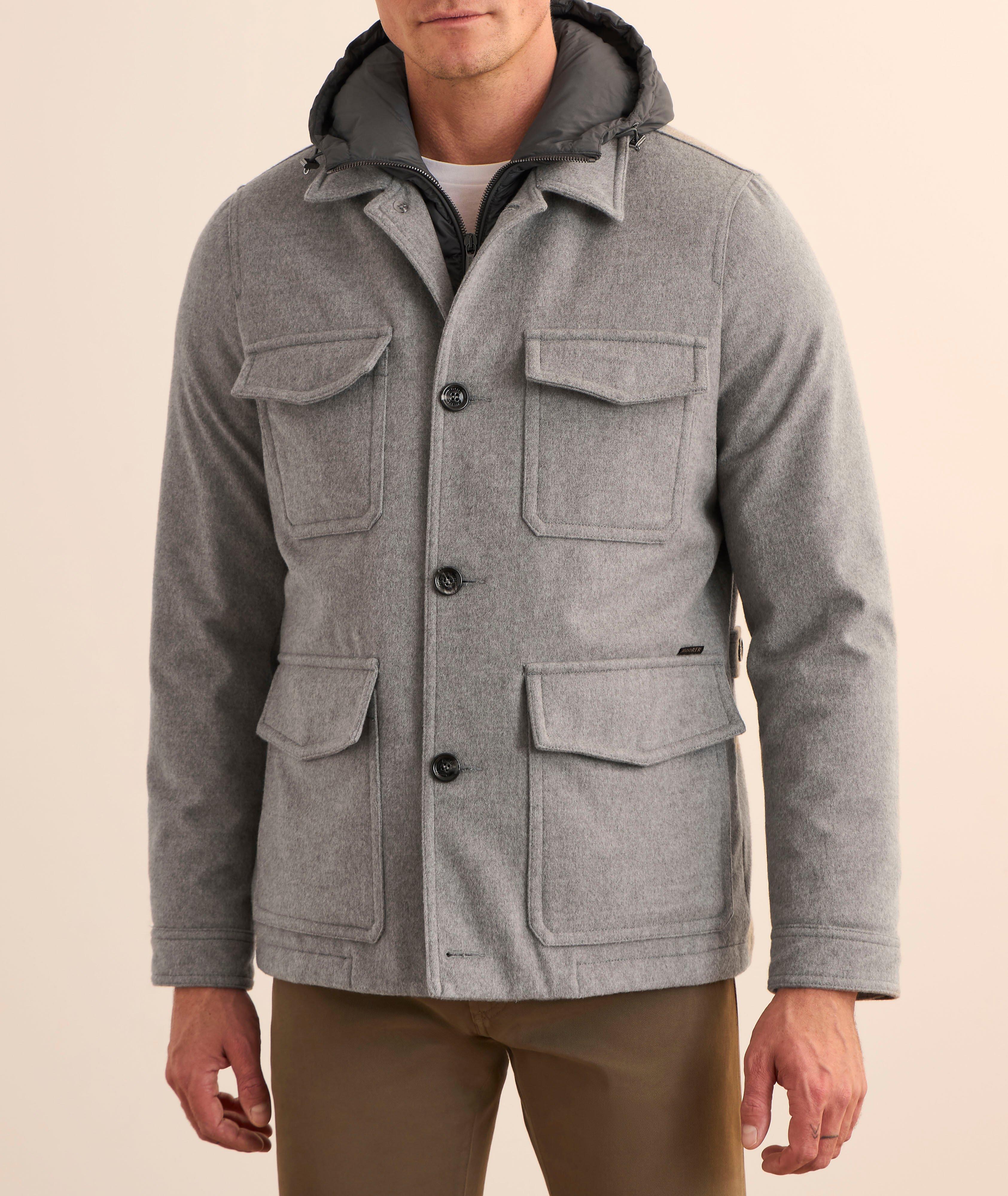 Wool-Blend Hooded Field Jacket  image 1