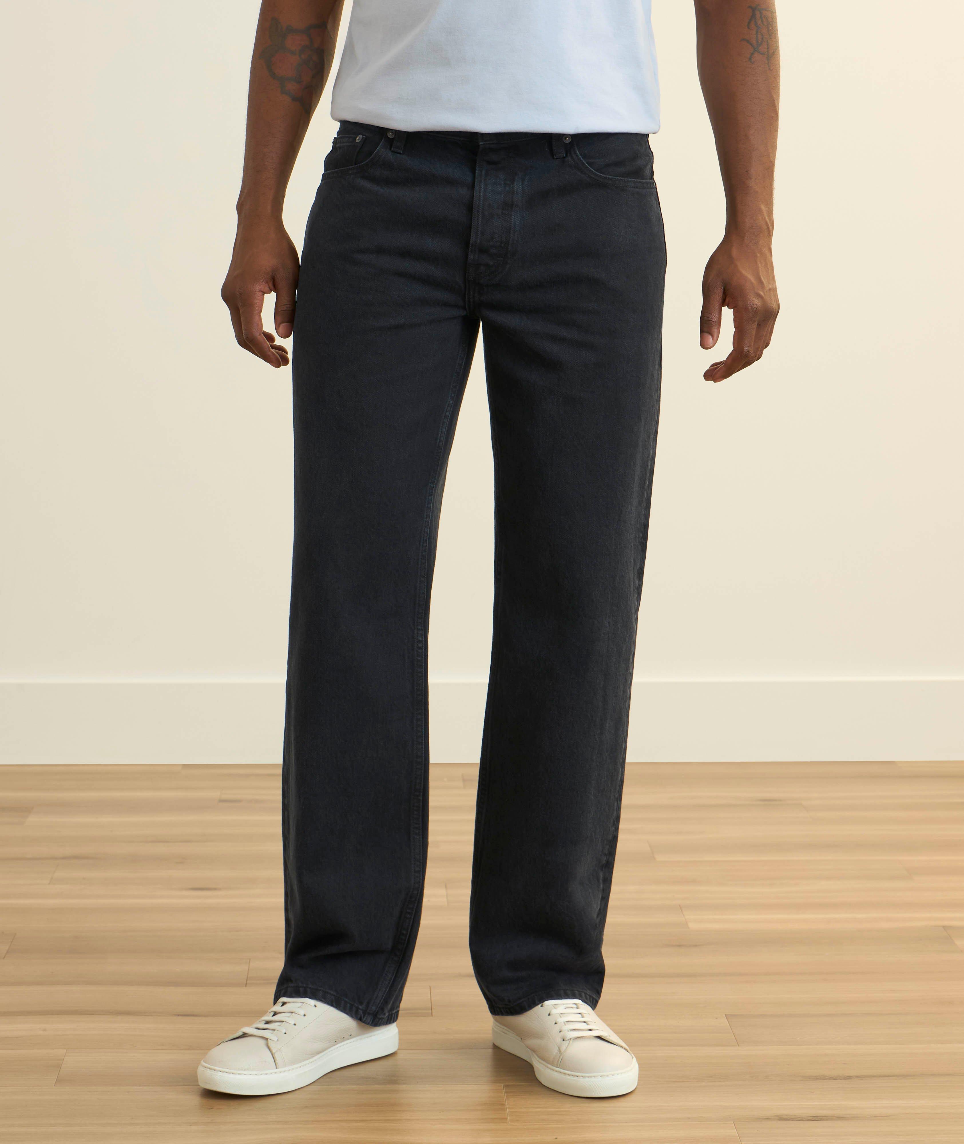 Jean en coton extensible de coupe moderne droite image 1