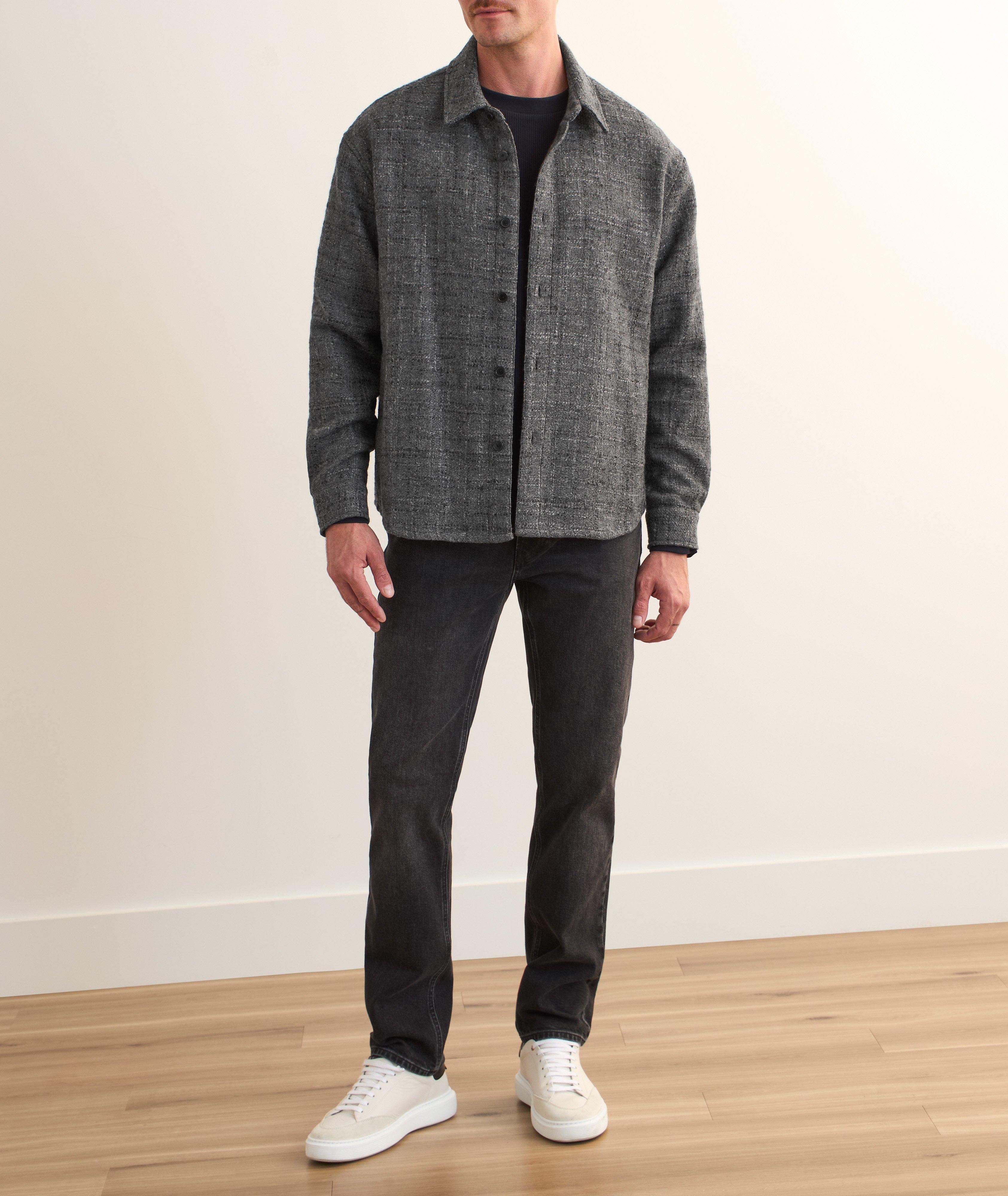 Surchemise en tweed mélangé laine image 4