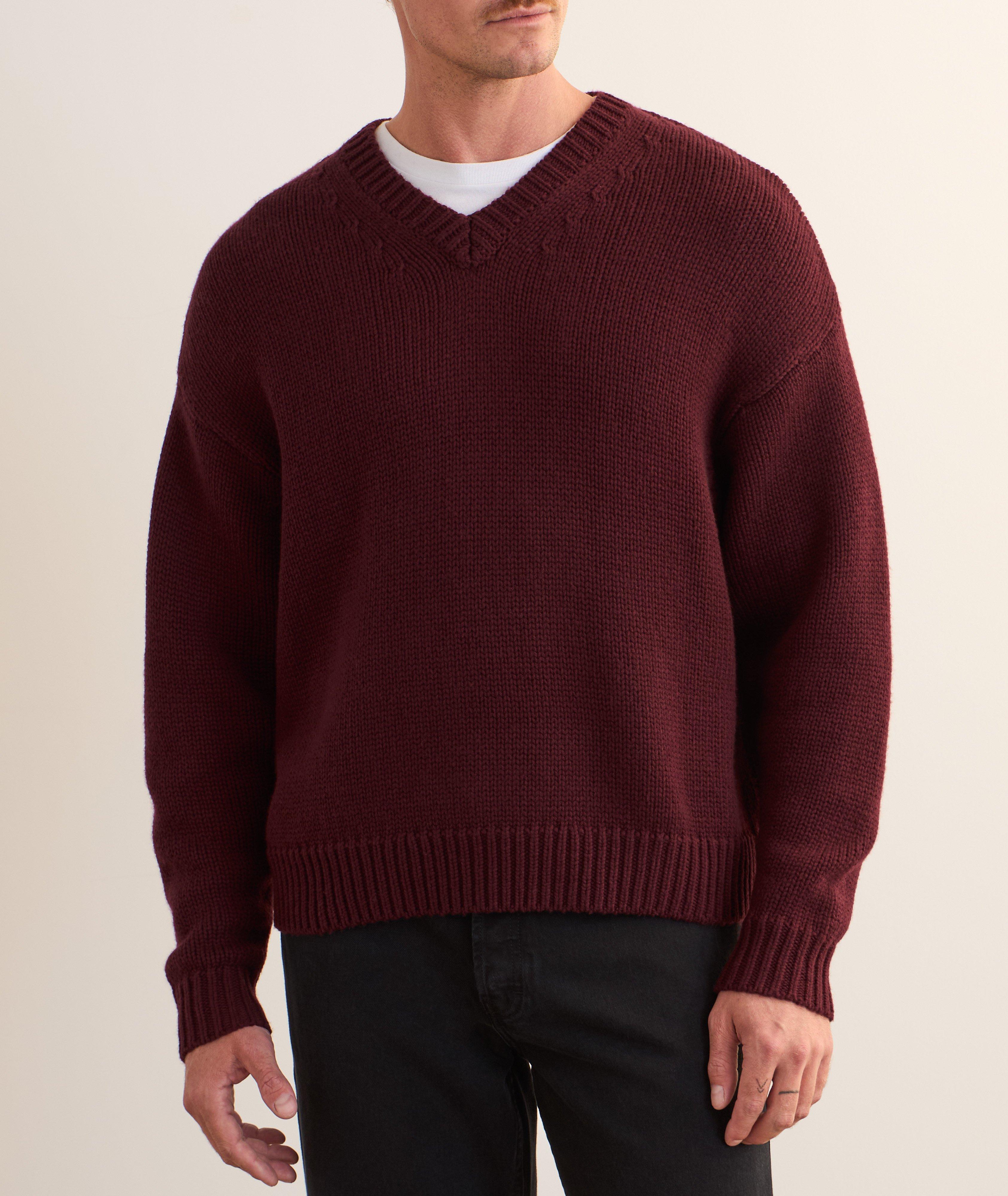 Wool-Cashmere V-Neck Sweater image 1
